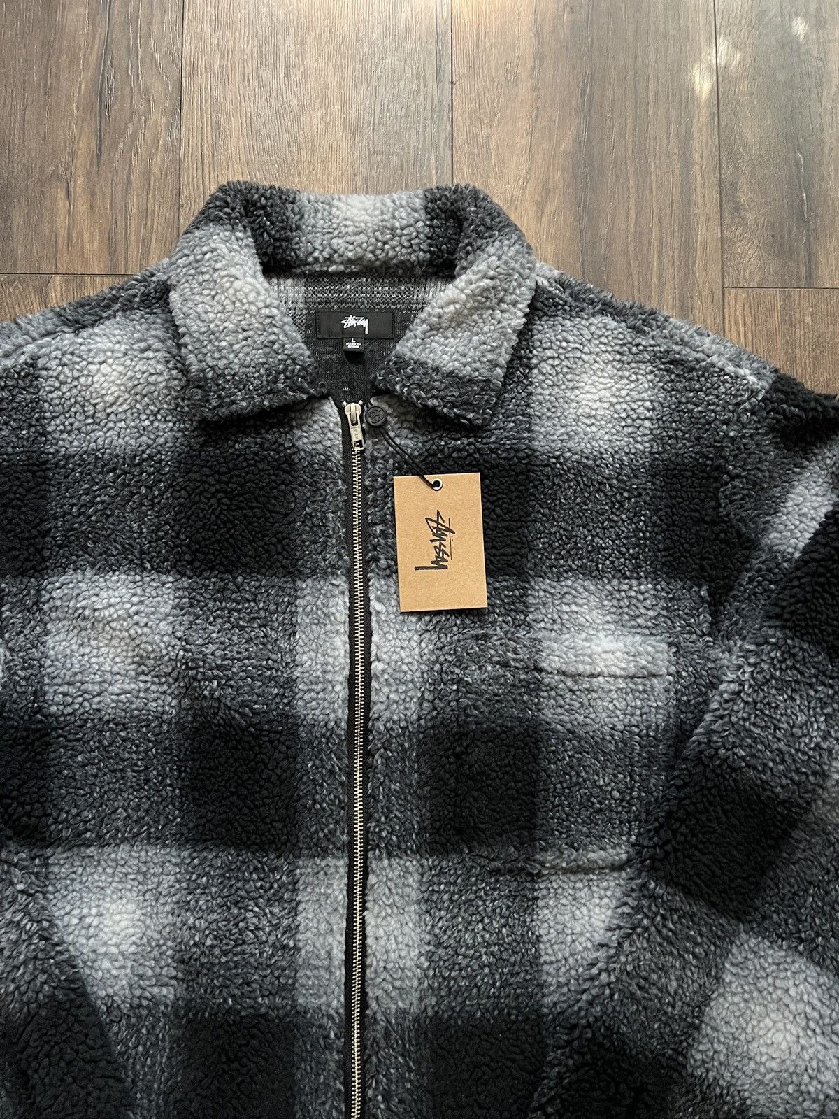 Stussy Stussy Shadow Plaid Sherpa Jacket Size US L / EU 52-54 / 3 - 2 Thumbnail