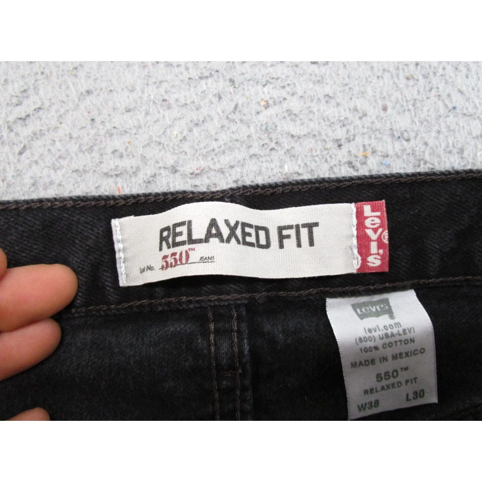 Levi's VINTAGE Levi's 500 Jeans Straight Black Denim Relaxed Fit 38x30 Men Size 38 5-Pocket Design Logo 90s/2000s Size US 38 / EU 54 - 5 Thumbnail
