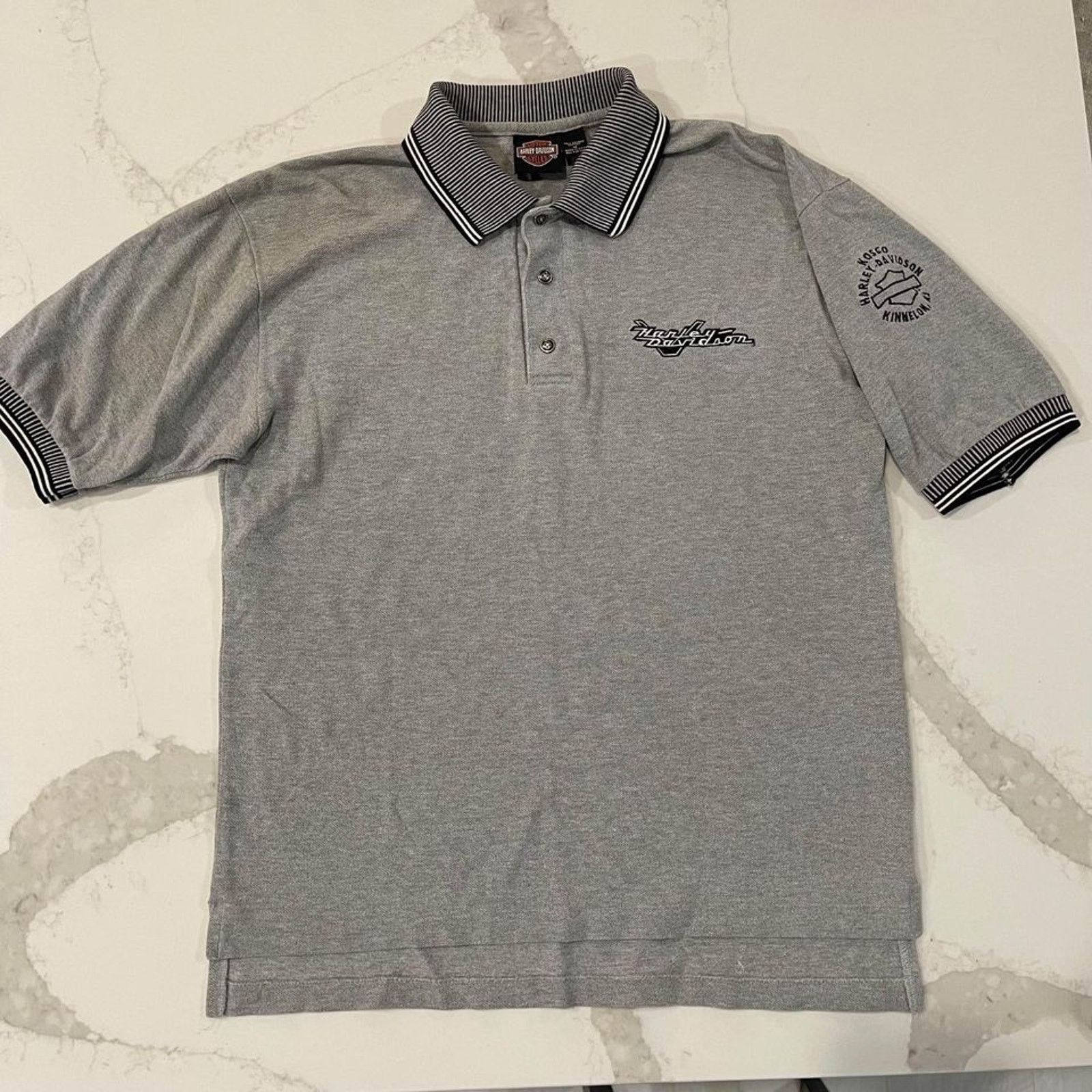 Harley Davidson Vintage Harley Davidson Polo Kosco Kinnelon NJ Men’s Medium Size US M / EU 48-50 / 2 - 1 Thumbnail