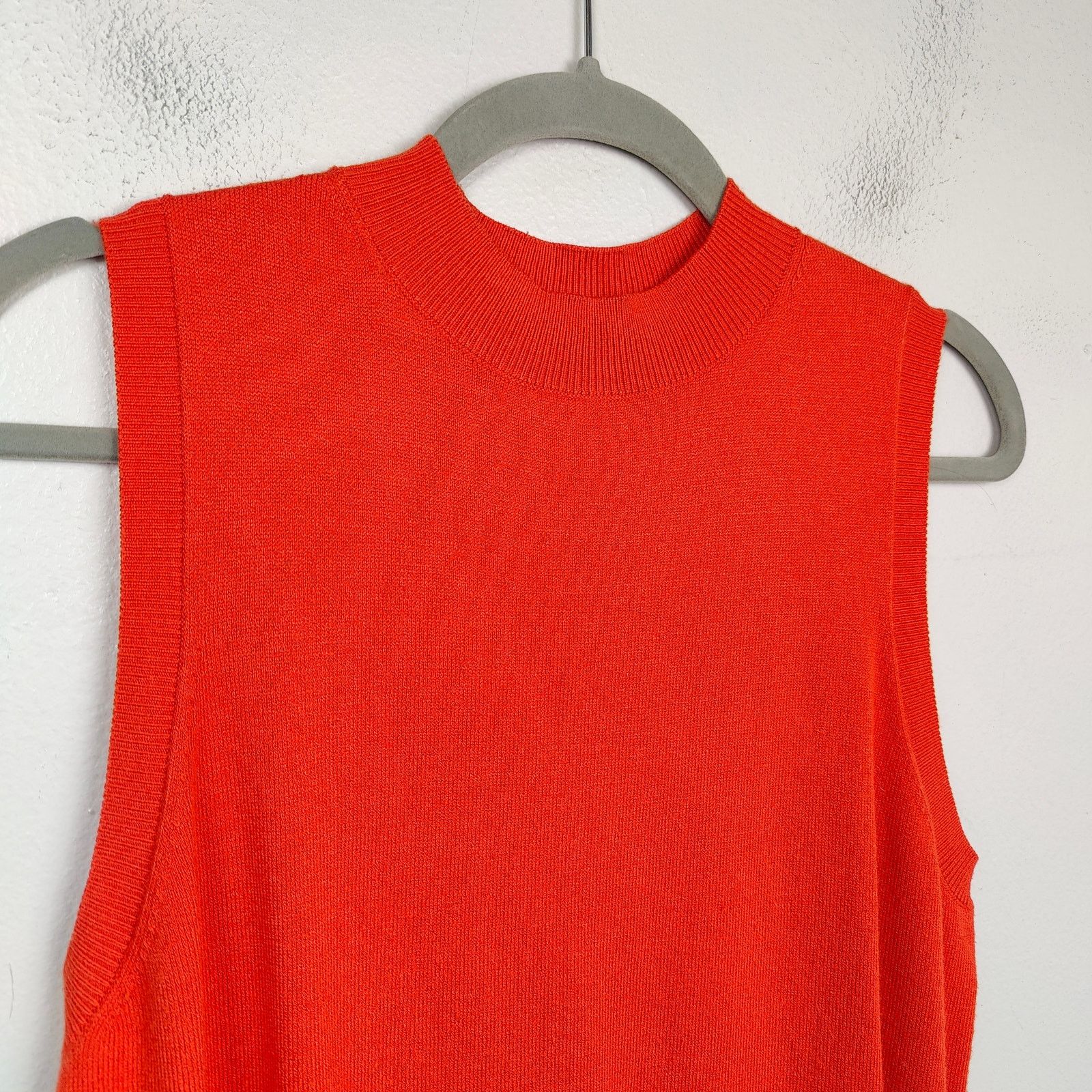 Ann Taylor Ann Taylor Sweater Womens Large Orange Red Viscose Size L / US 10 / IT 46 - 2 Thumbnail