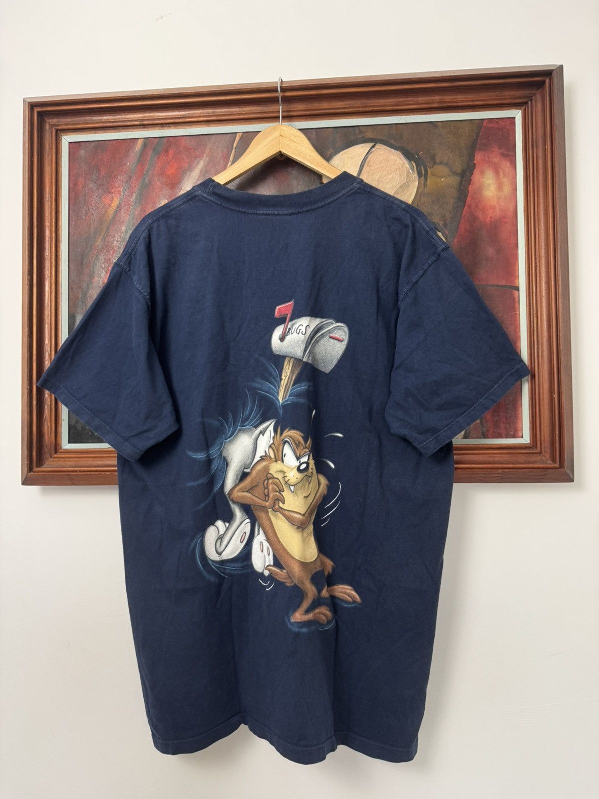 Vintage Vintage 90s Warner Bros Looney Tunes Bugs Bunny Cartoon Size US L / EU 52-54 / 3 - 2 Thumbnail