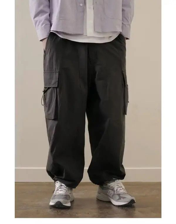 Japanese Brand 20AW Indigo Union Japan Black Straight Leg Worker Joggers Size US 32 / EU 48 - 1 Thumbnail