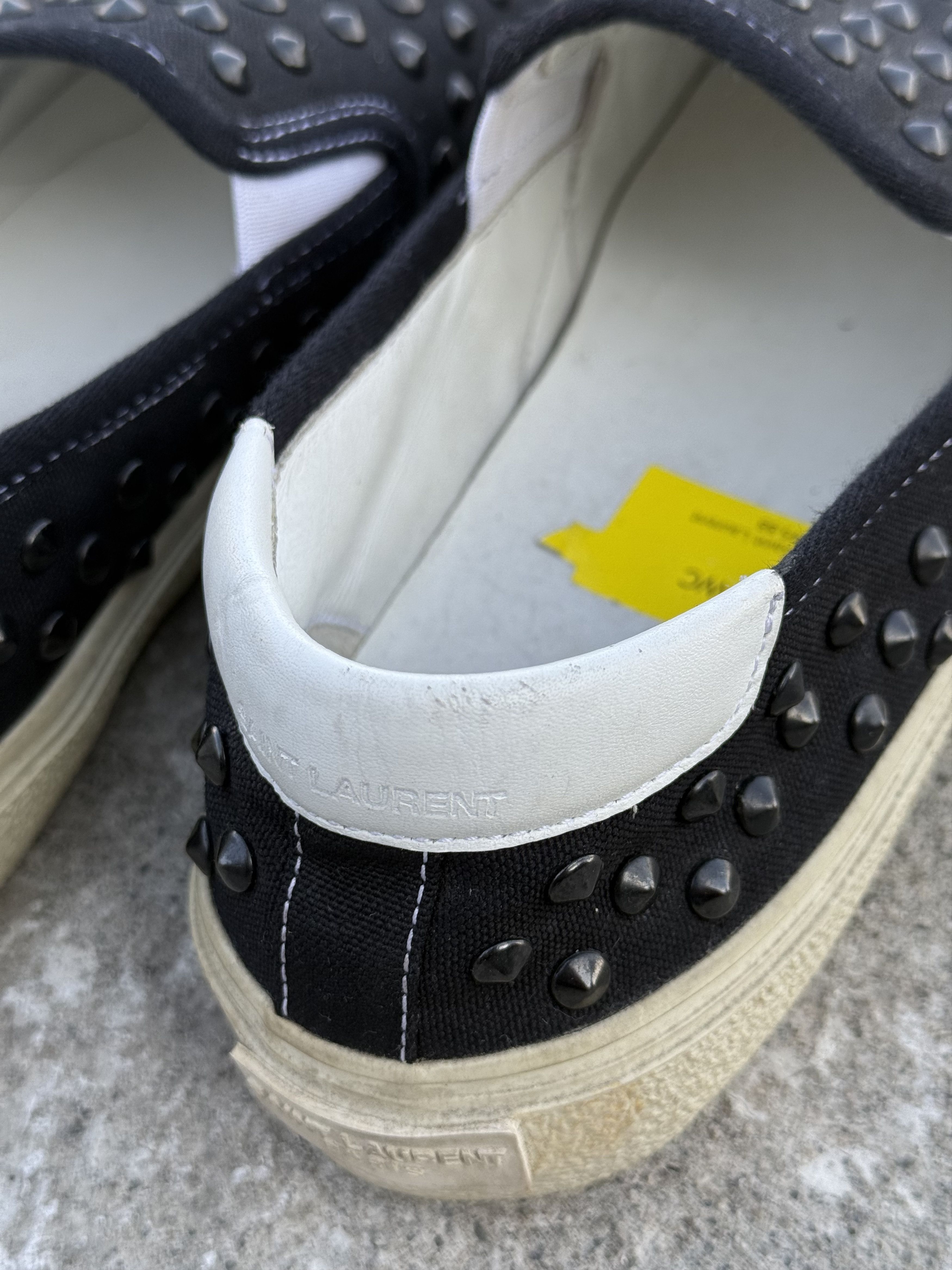 Saint Laurent Paris Saint Laurent - Studded Low Top Sneakers Size US 7.5 / EU 40-41 - 6 Thumbnail