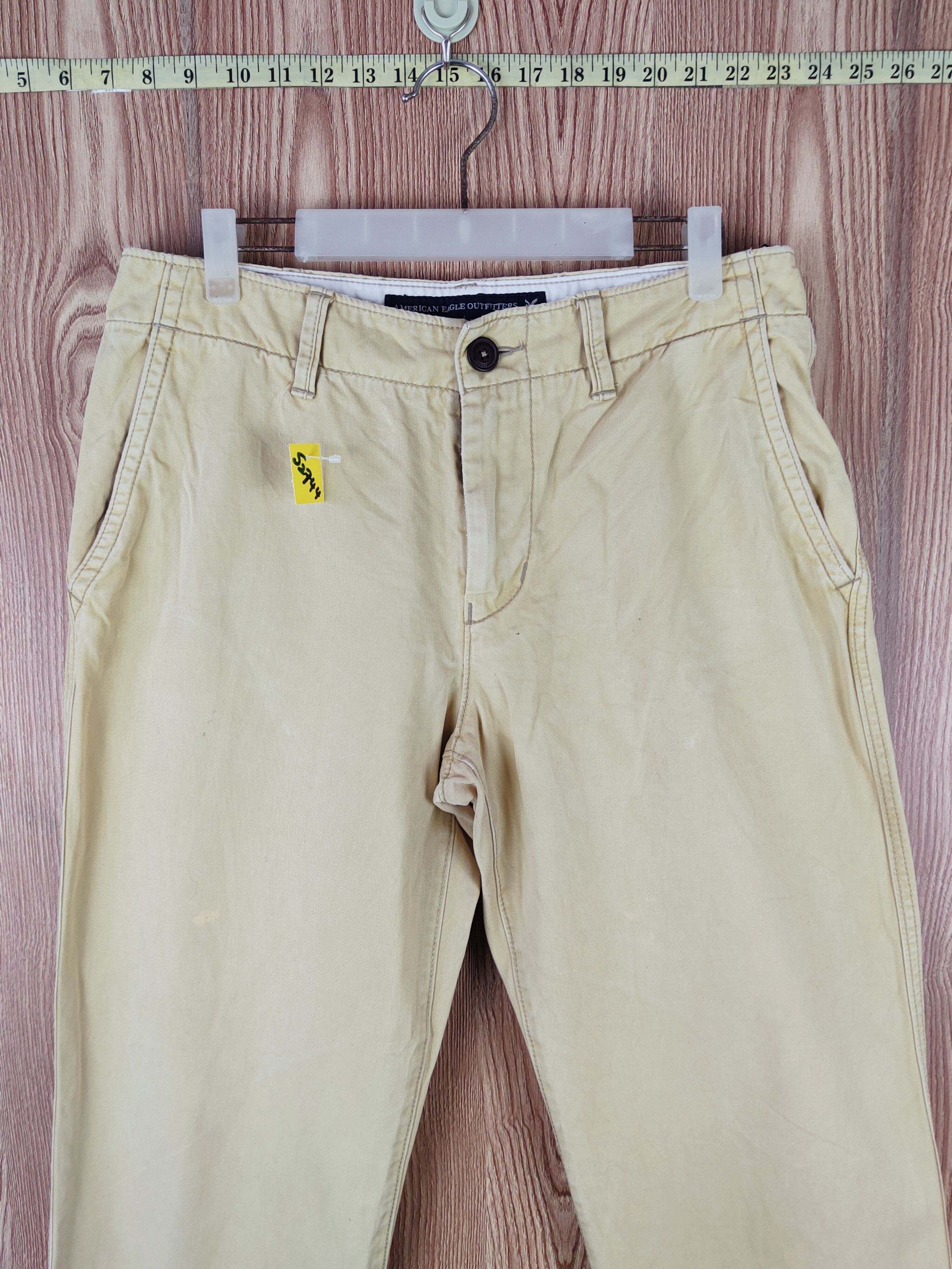 American Eagle Outfitters × Japanese Brand × Vintage American Eagle Outfitters Yellow Casual Pants #S2744 Size US 32 / EU 48 - 2 Thumbnail