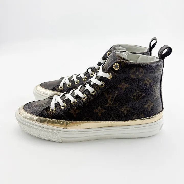 Louis Vuitton Louis Vuitton Stellar Monogram High-Top Sneakers -2508 Size US 6.5 / EU 39-40 - 1 Thumbnail