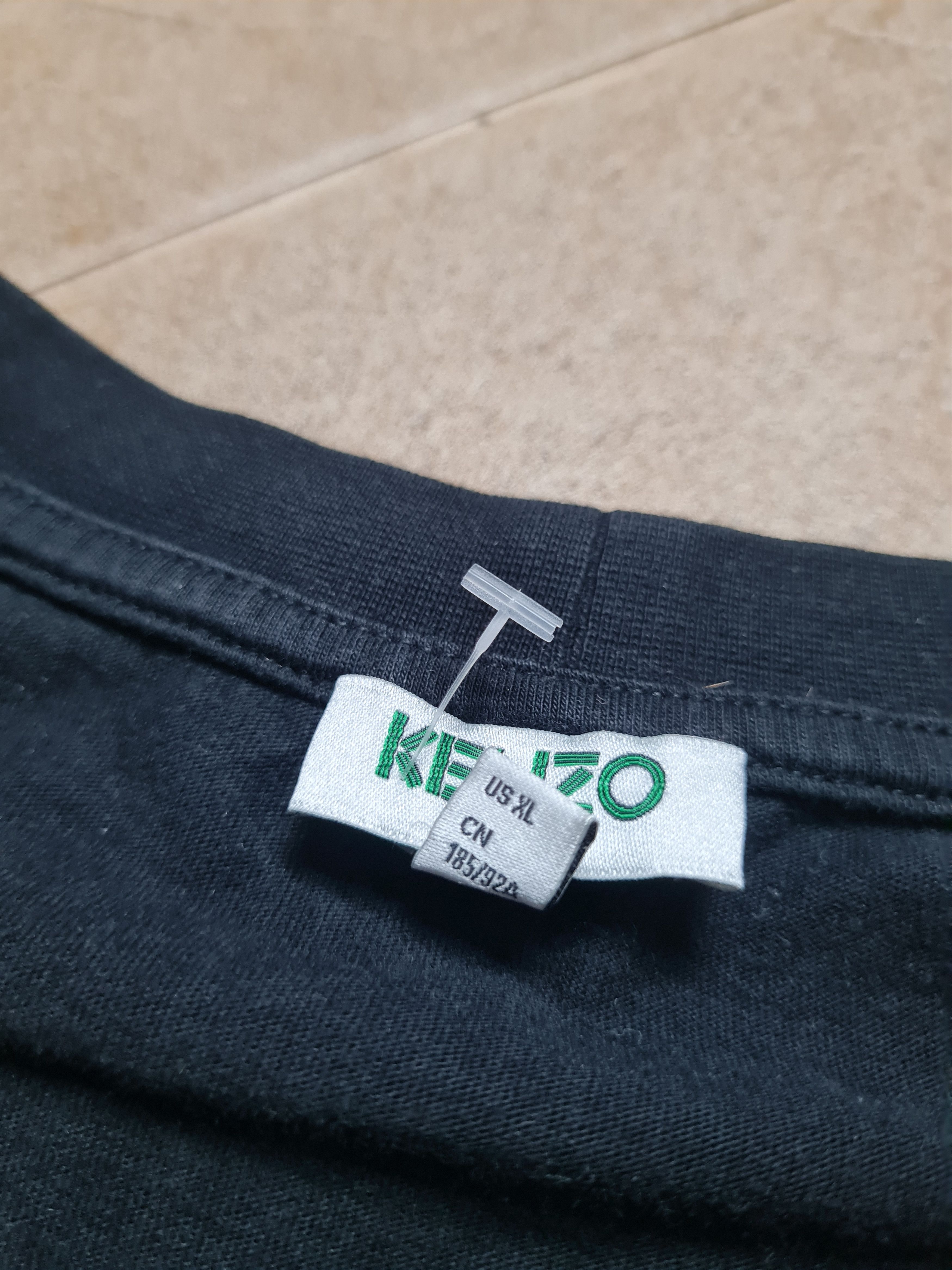 Kenzo T-Shrts Kenzo Shirts Black Big Logo Lion Japan Size XL Size US XL / EU 56 / 4 - 10 Thumbnail