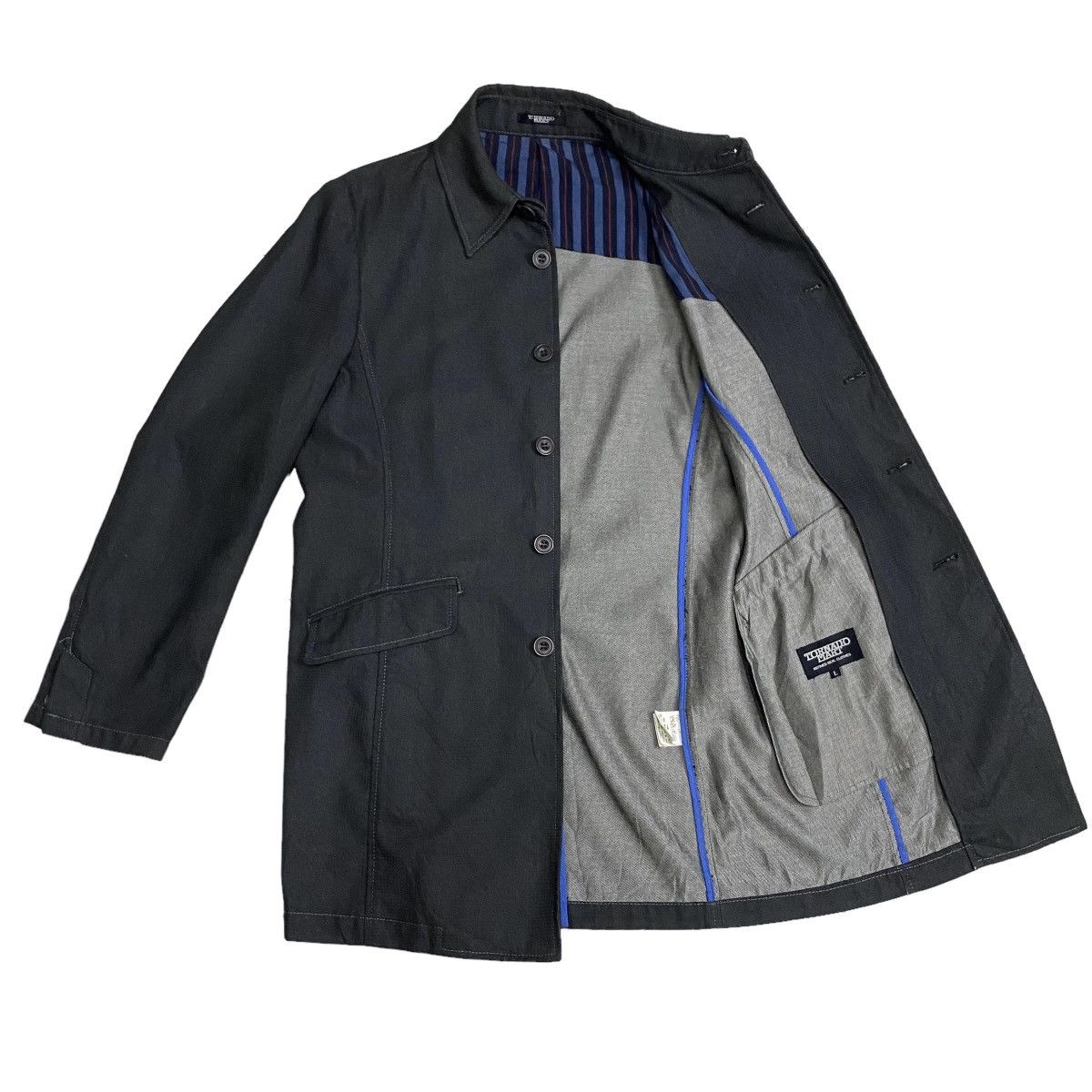 Japanese Brand × Tornado Mart Tornado Mart denim longcoat jacket Size US M / EU 48-50 / 2 - 7 Thumbnail