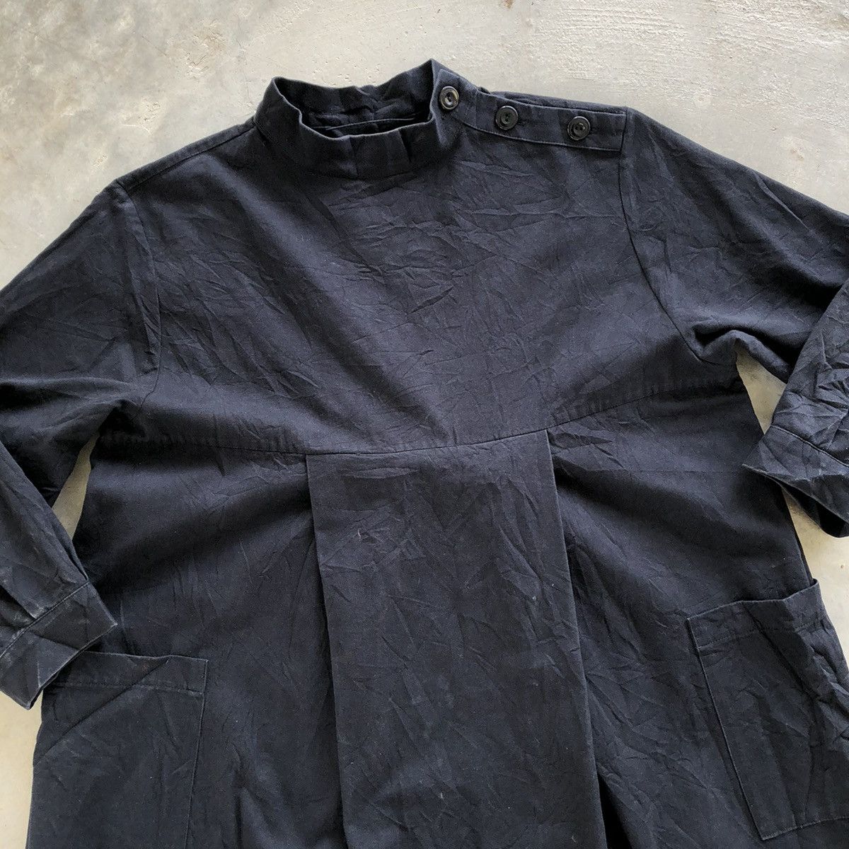 Japanese Brand ATELIER D’ANTAN Black Cotton Dress Size S / US 4 / IT 40 - 8 Thumbnail