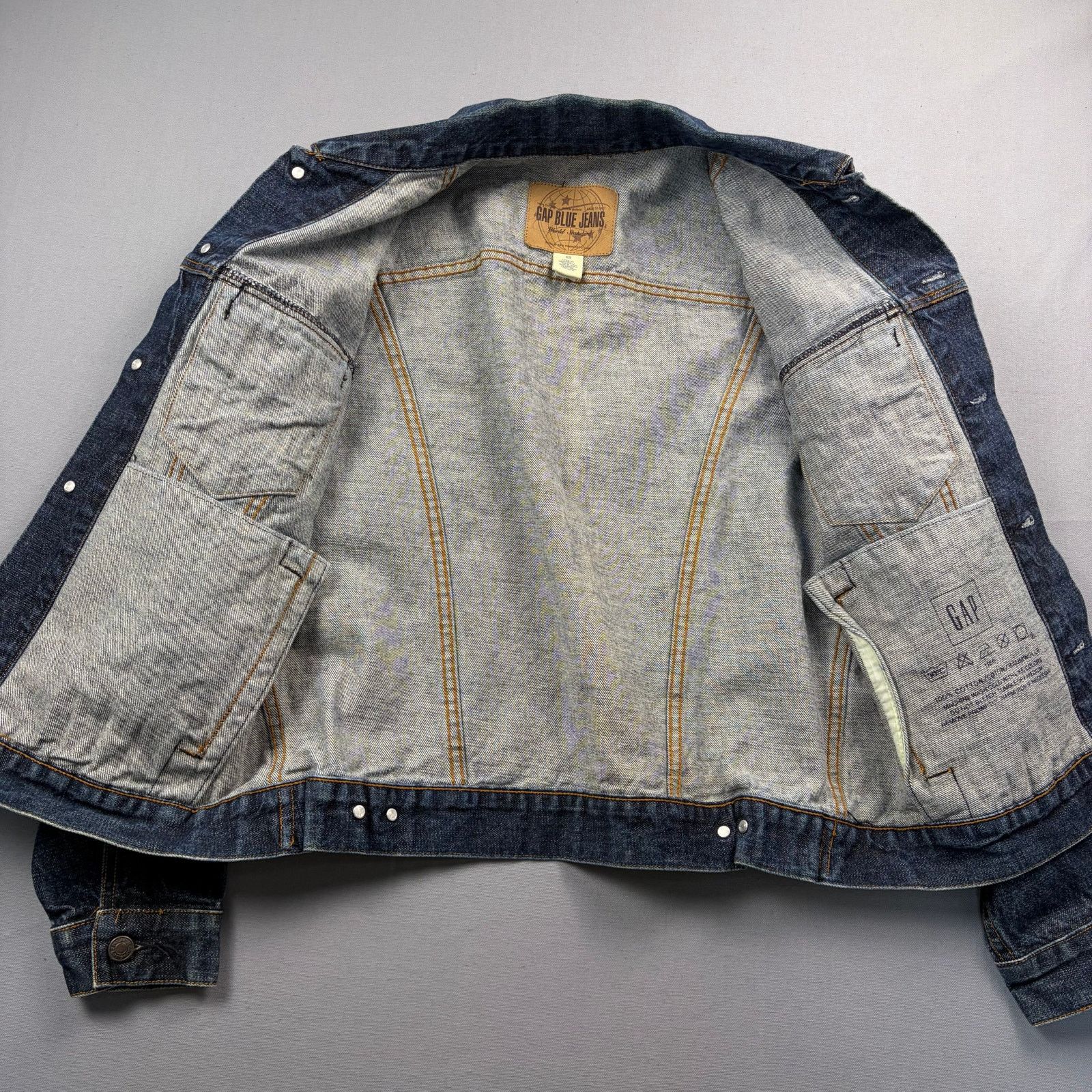 Gap × Vintage Y2K Gap Jean Jacket Vintage Denim Trucker Jacket Men's XS Size US XS / EU 42 / 0 - 3 Thumbnail