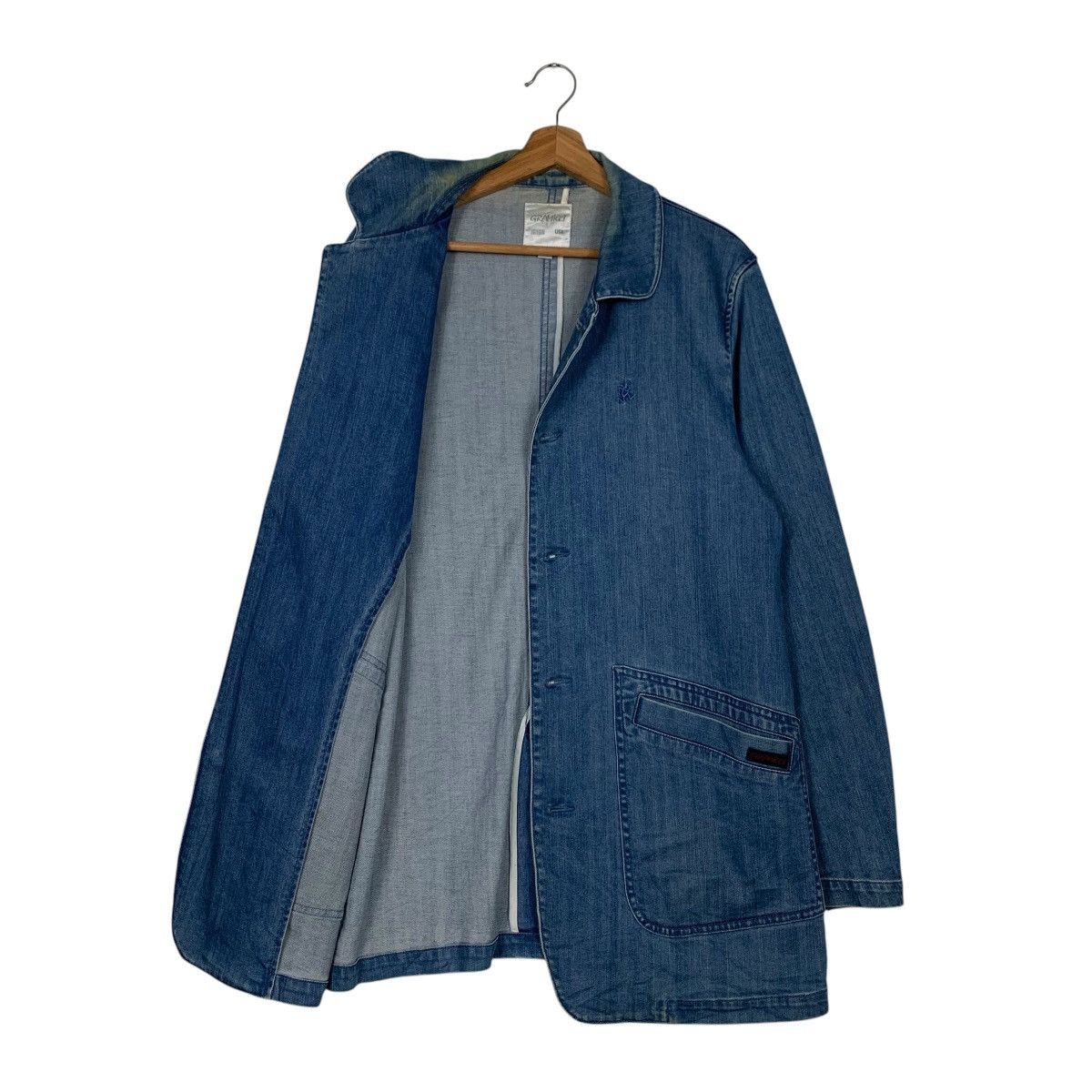 Gramicci GRAMICCI Embroidery Small Logo Work Denim Jacket #2145-C95 Size US XL / EU 56 / 4 - 9 Thumbnail