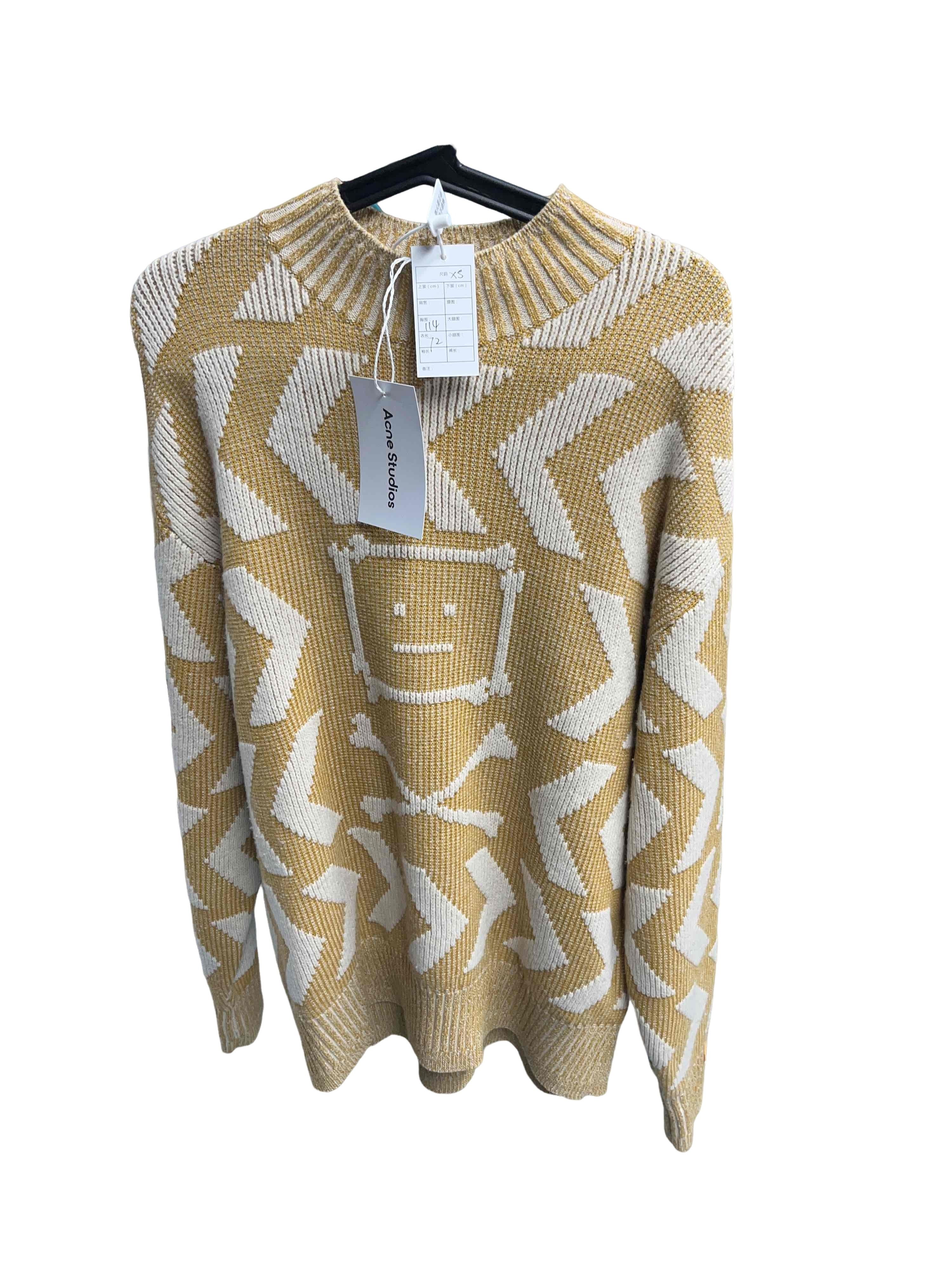 Acne Studios Acne Studios Dasher O Face Mens Wool Knitted Sweater