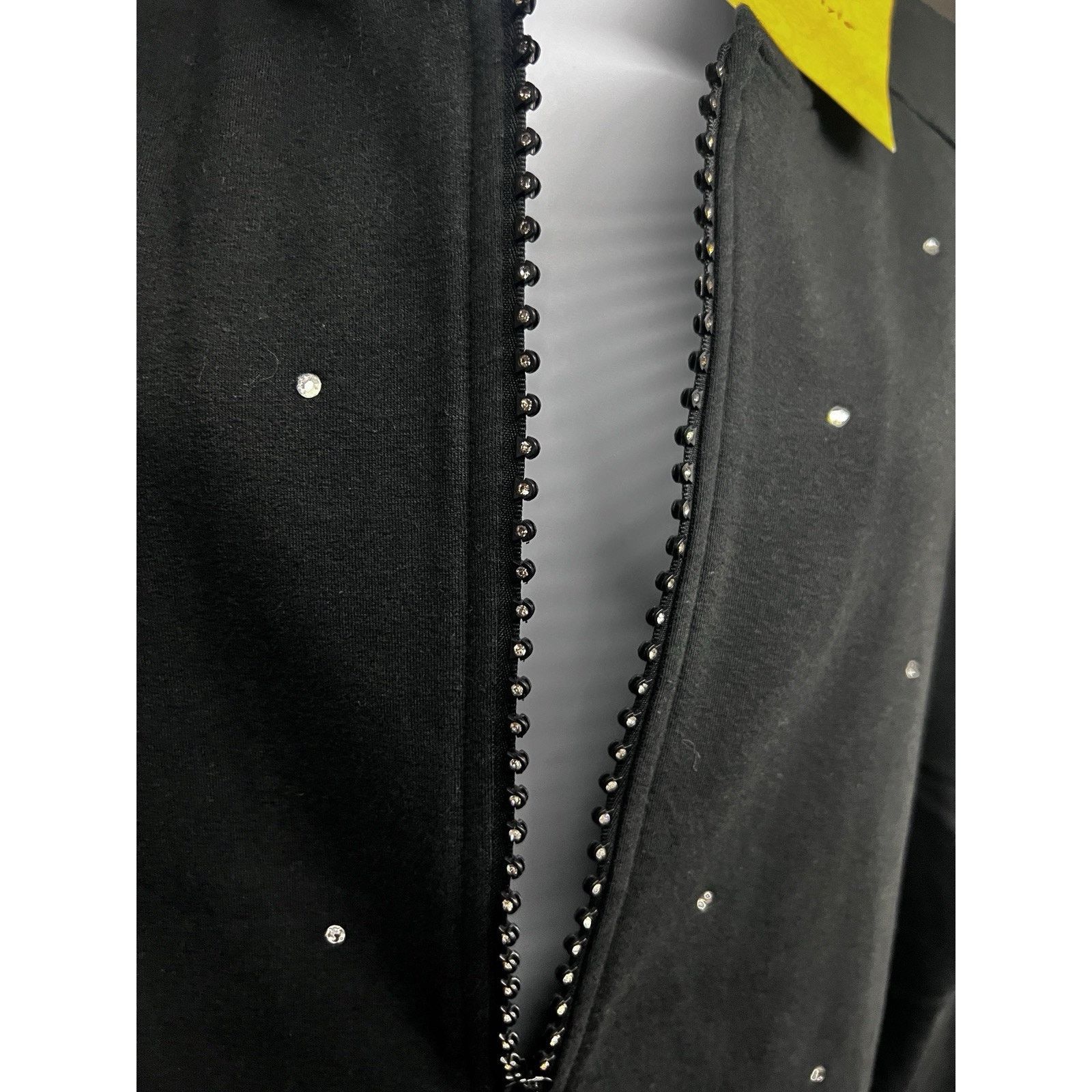 Other Quacker Factory Black Zip Up Jacket Plus 3X Rhinestones New Size 3XL / US 20-22 - 8 Thumbnail