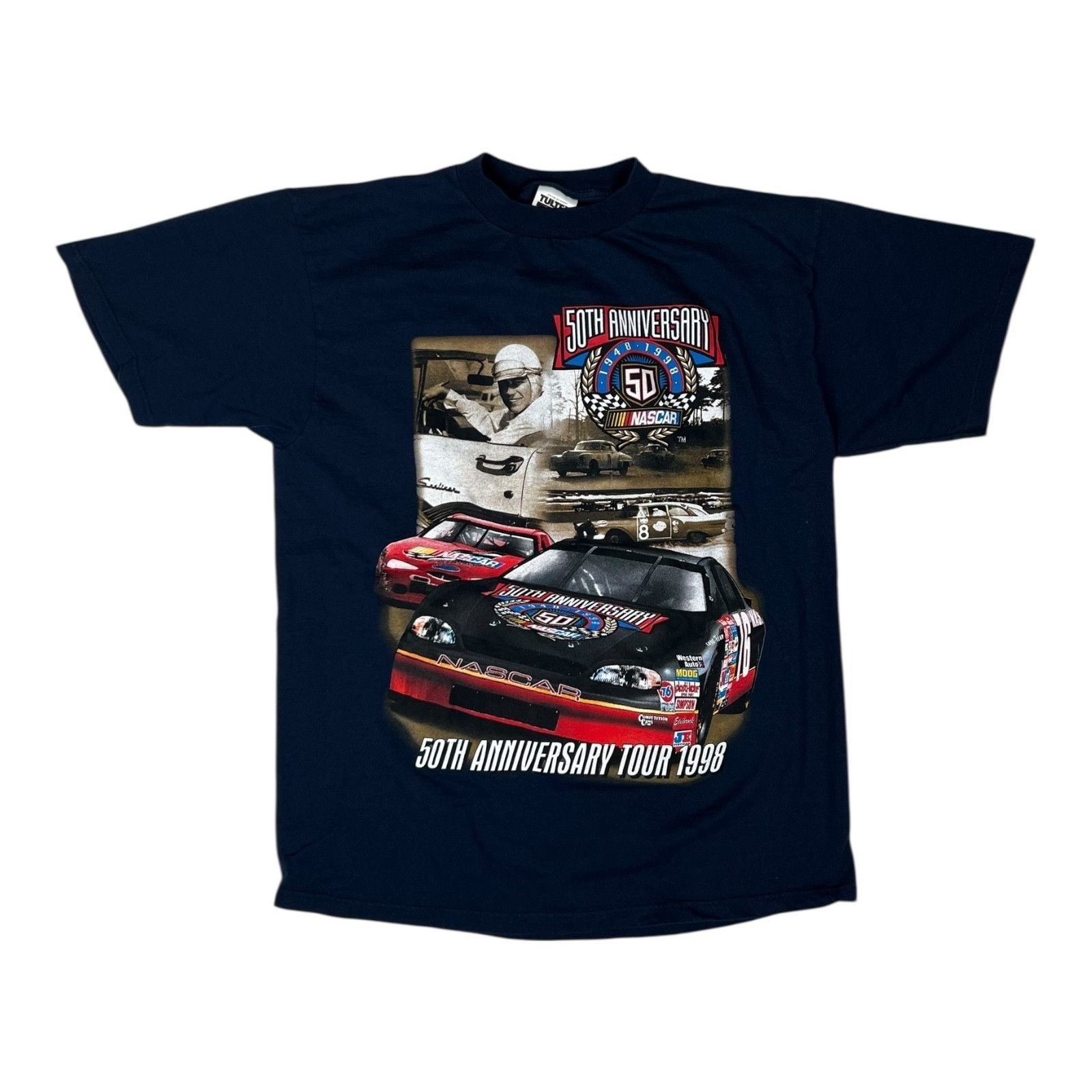 Tultex Vintage Nascar 50th Anniversary Tour 1998 T-Shirt Size XL 90 Size US XL / EU 56 / 4 - 1 Thumbnail