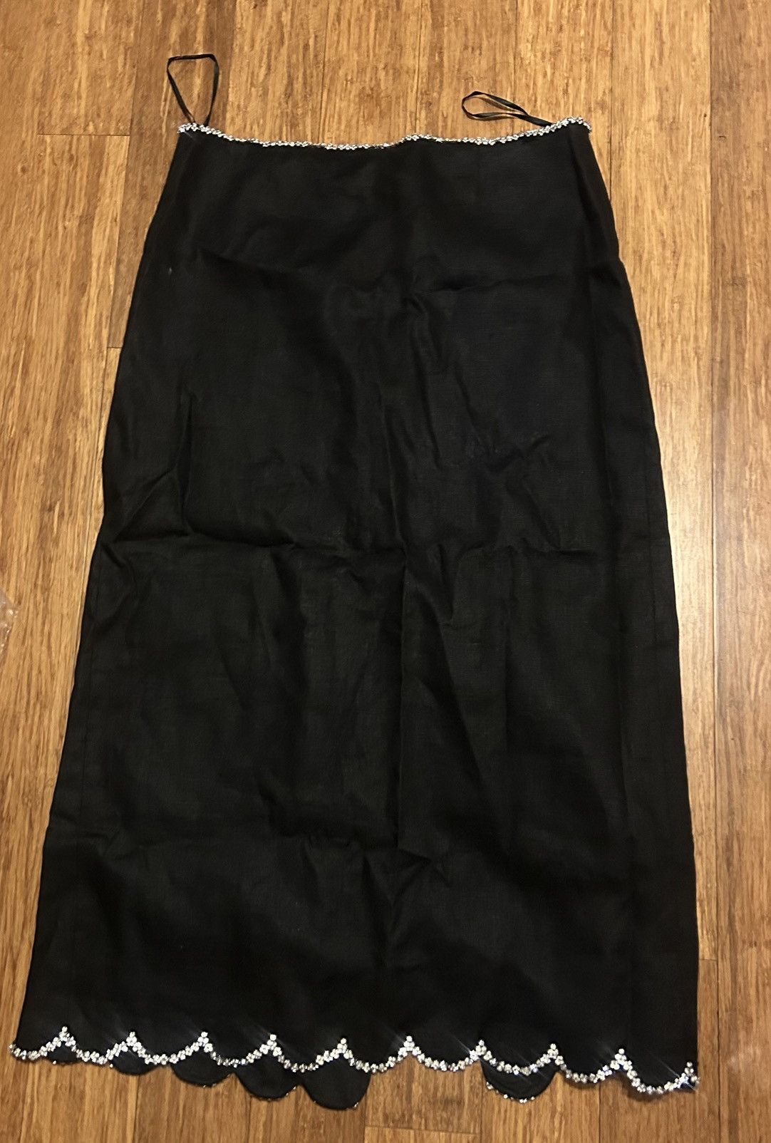 Zimmermann ZIMMERMANN Crush Scalloped Midi Skirt Zimmermann size 2 Size 30" / US 8 / IT 44 - 10 Thumbnail