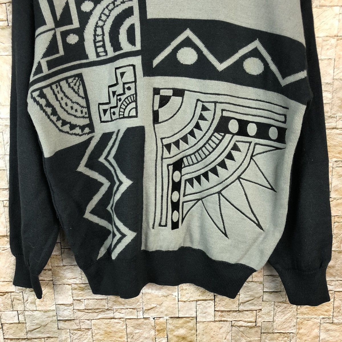 Homespun Knitwear Mill Star Grey art sweatshirt Knitwear #A1113 Size US L / EU 52-54 / 3 - 6 Thumbnail