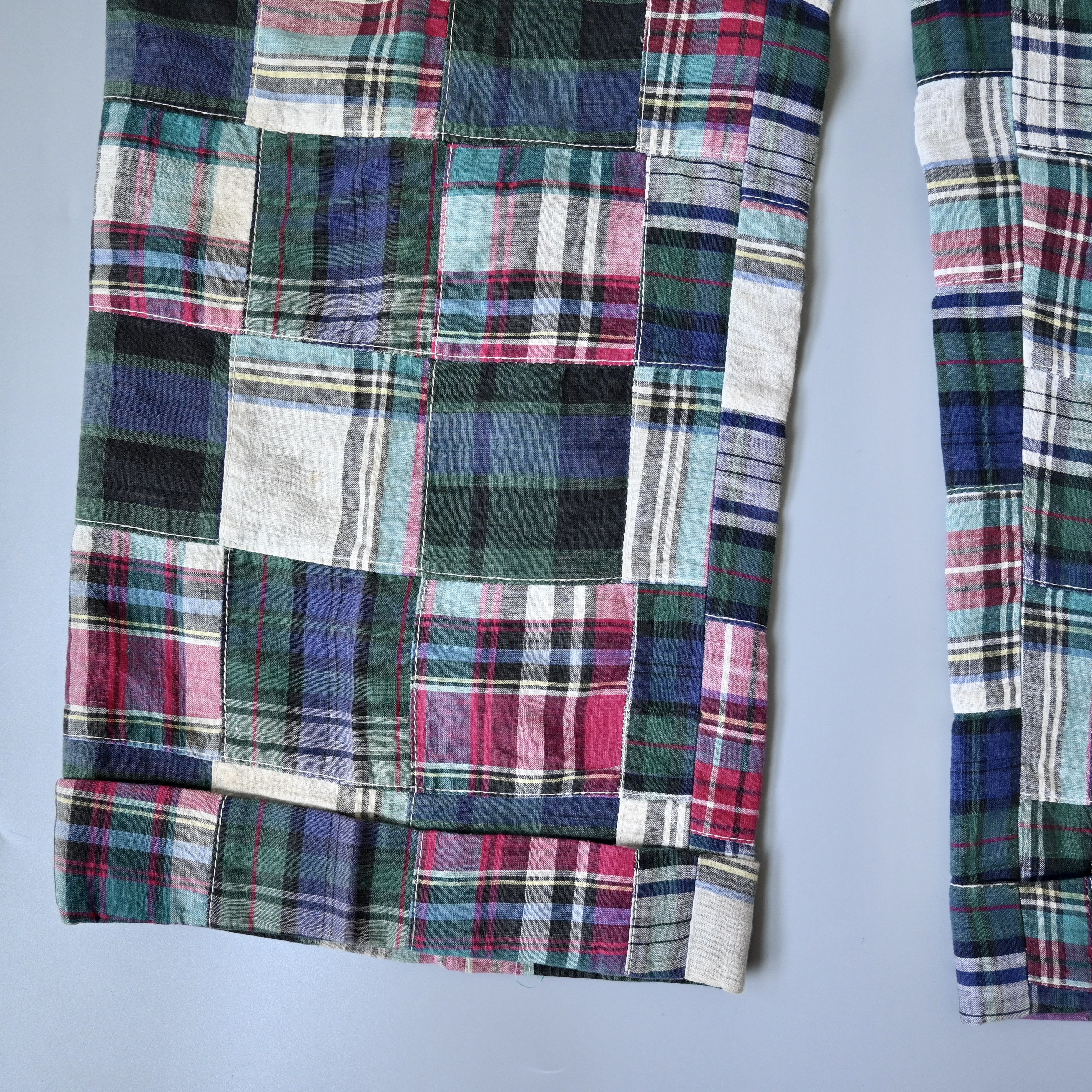 1990s Brooks Brothers authentic madras patchwork trousers