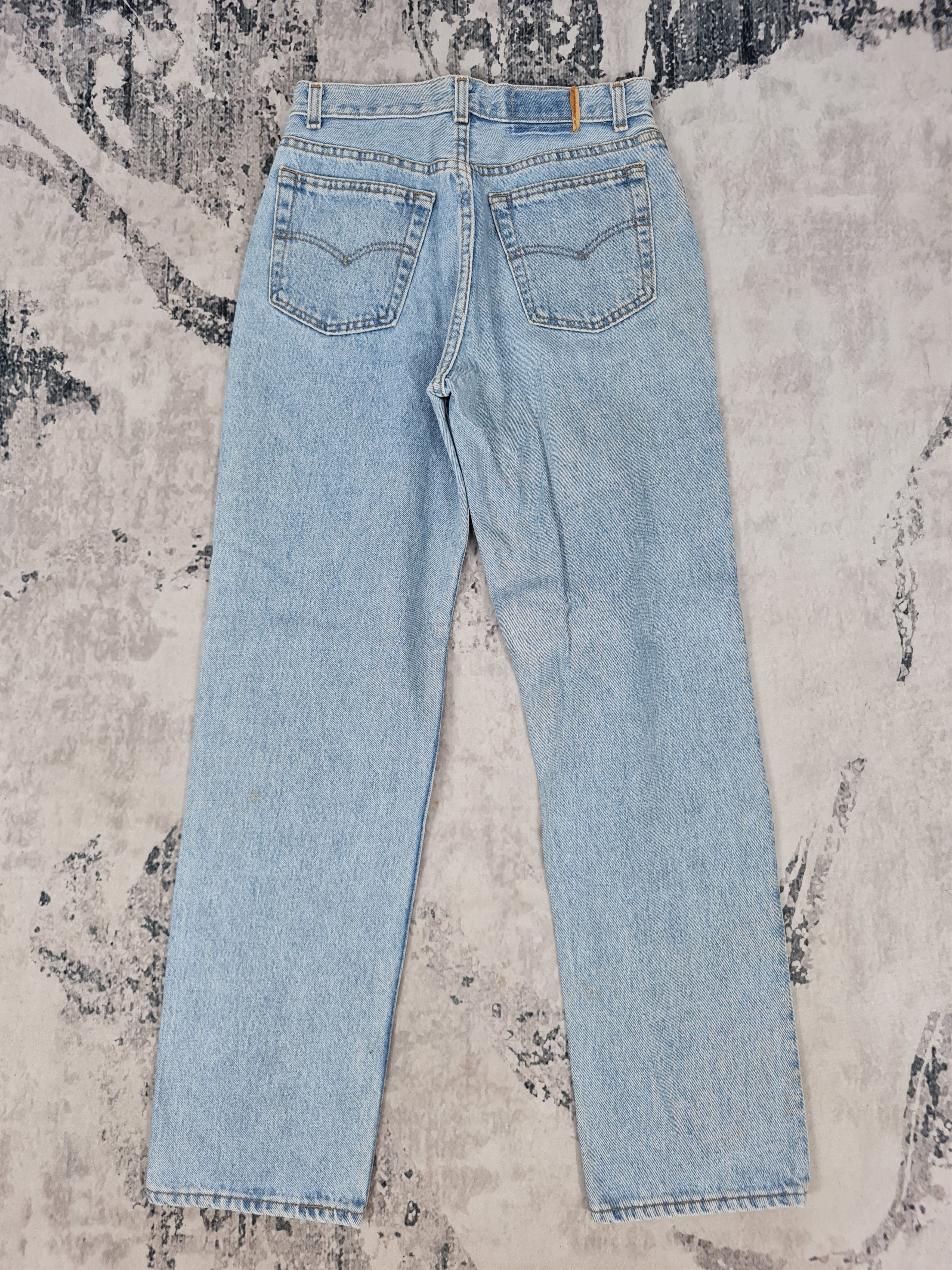 Levi's Vtg 90's LEVIS 501 Faded Light Blue Jeans L0387 Size 27X28.5 Size US 27 - 2 Thumbnail