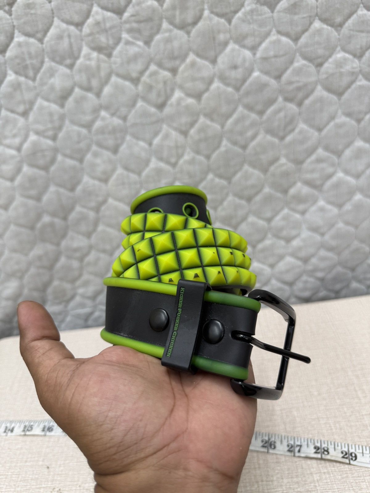 Japanese Brand 🔥🔥💥STEALS KICKER FUCKER CHICKEN RUBBER STUDDED BELT Size ONE SIZE - 1 Thumbnail