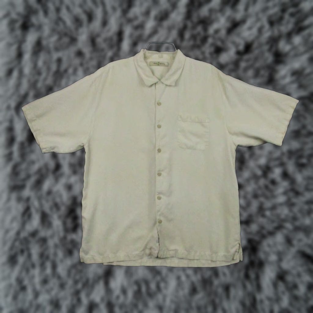 Tommy Bahama Tommy Bahama Silk Shirt XL Men's Button-Up Yellow Floral Pattern Logo Pockets Size US XL / EU 56 / 4 - 1 Thumbnail