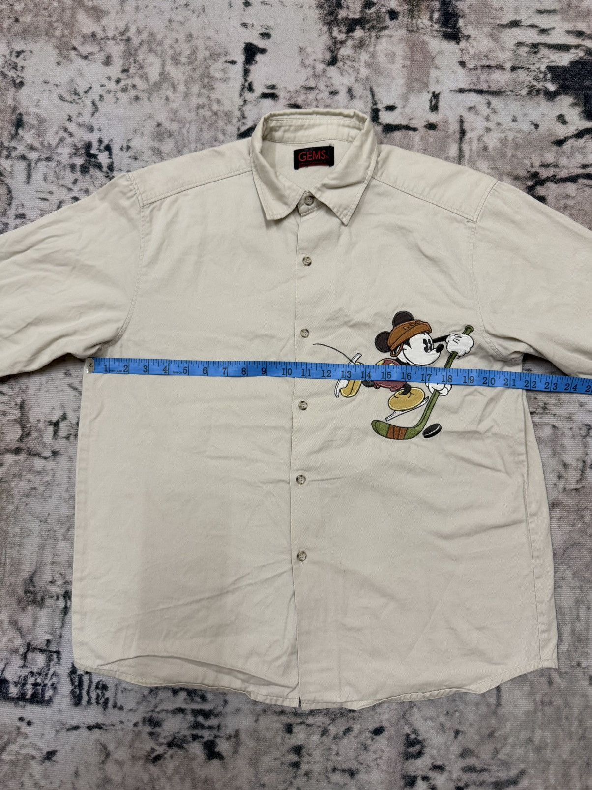 Cartoon Network × Disney × Vintage Vintage Disney Enterprise Khakis Button Up Shirt Size US M / EU 48-50 / 2 - 14 Thumbnail