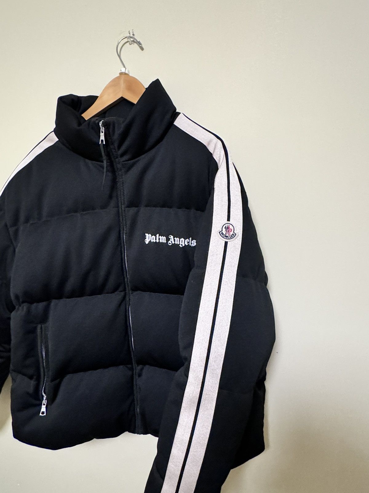 Moncler × Palm Angels Moncler x Palm Angels Puffer Jacket Black Size US XL / EU 56 / 4 - 3 Thumbnail