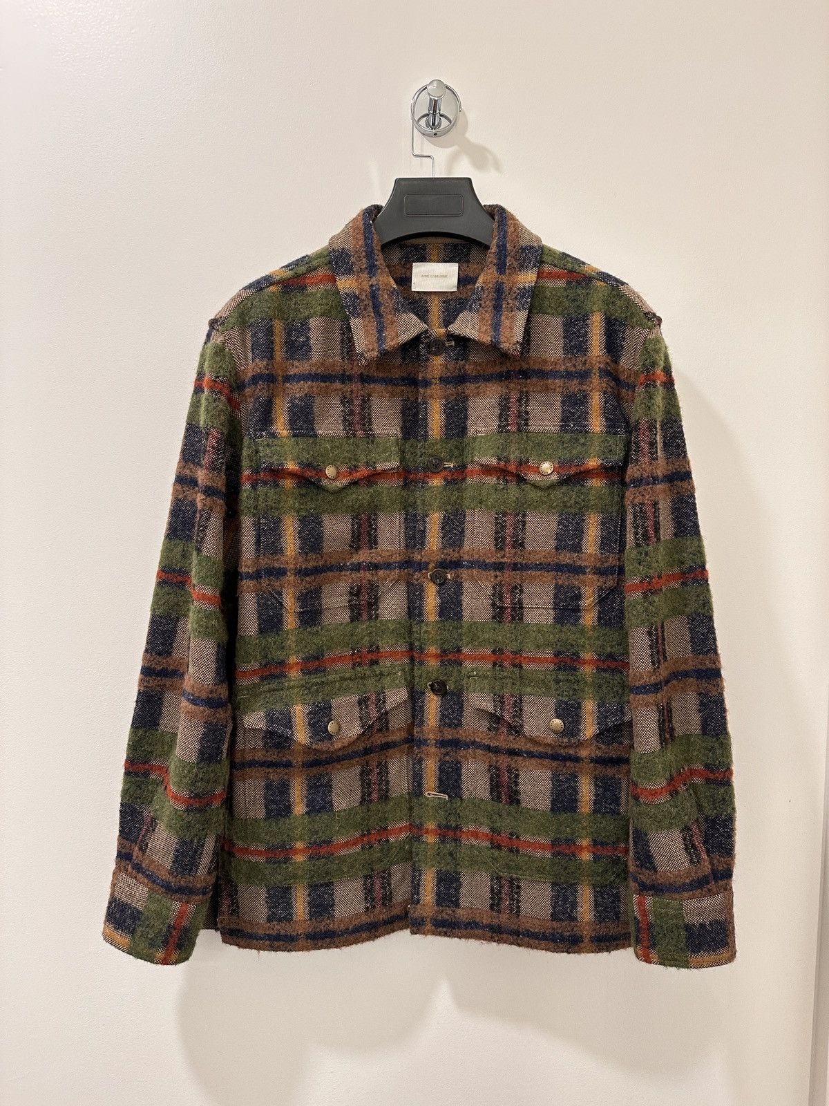 image of Aime Leon Dore - Woven Plaid Overshirt in Brown, Men's (Size Small)