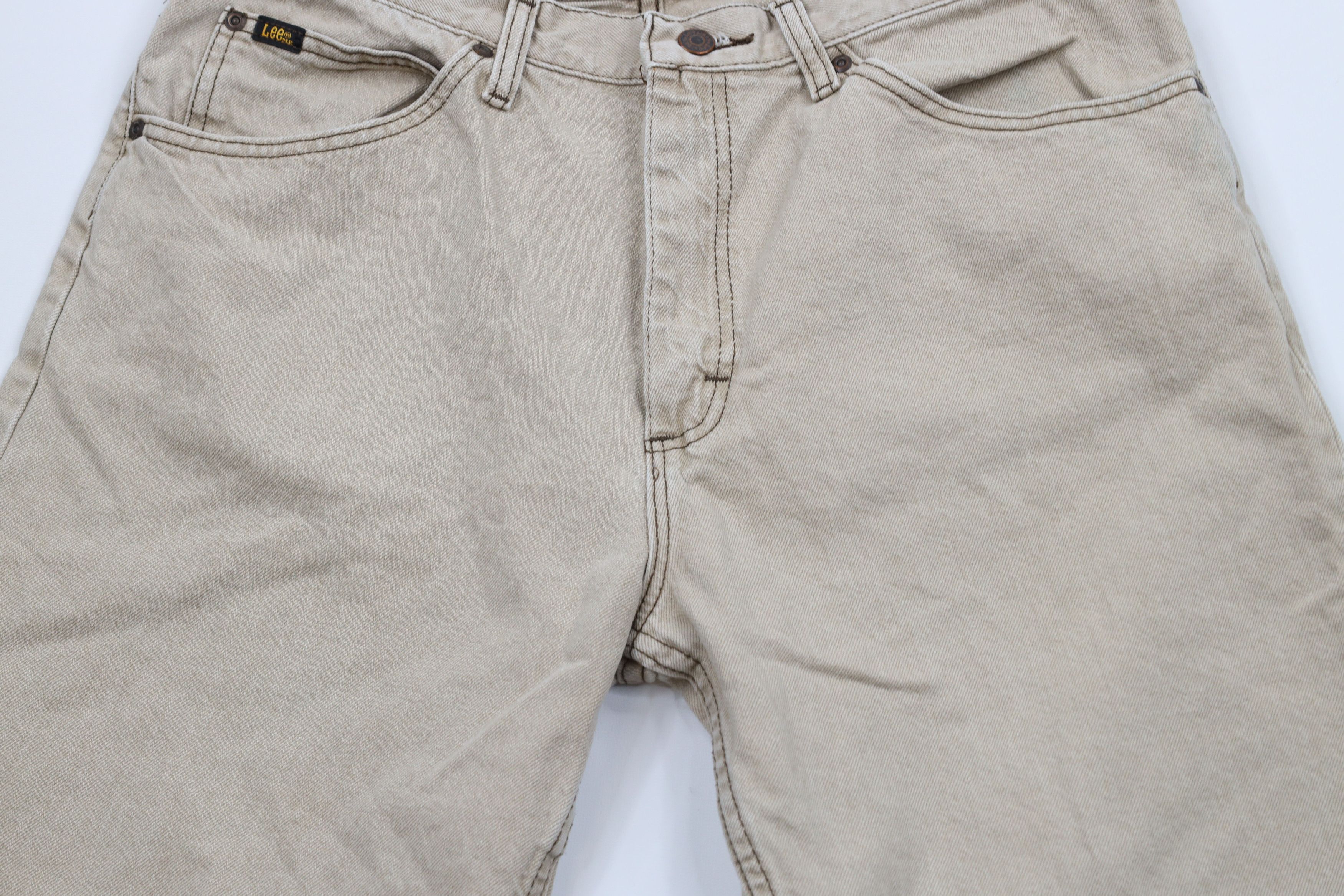 Vintage Vintage 90s Streetwear Denim Jean Shorts Jorts Beige Cotton Size US 34 / EU 50 - 3 Thumbnail