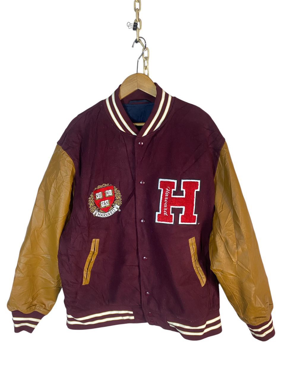 Other Harvard university embroidered logo varsity jacket Size US XL / EU 56 / 4 - 1 Thumbnail