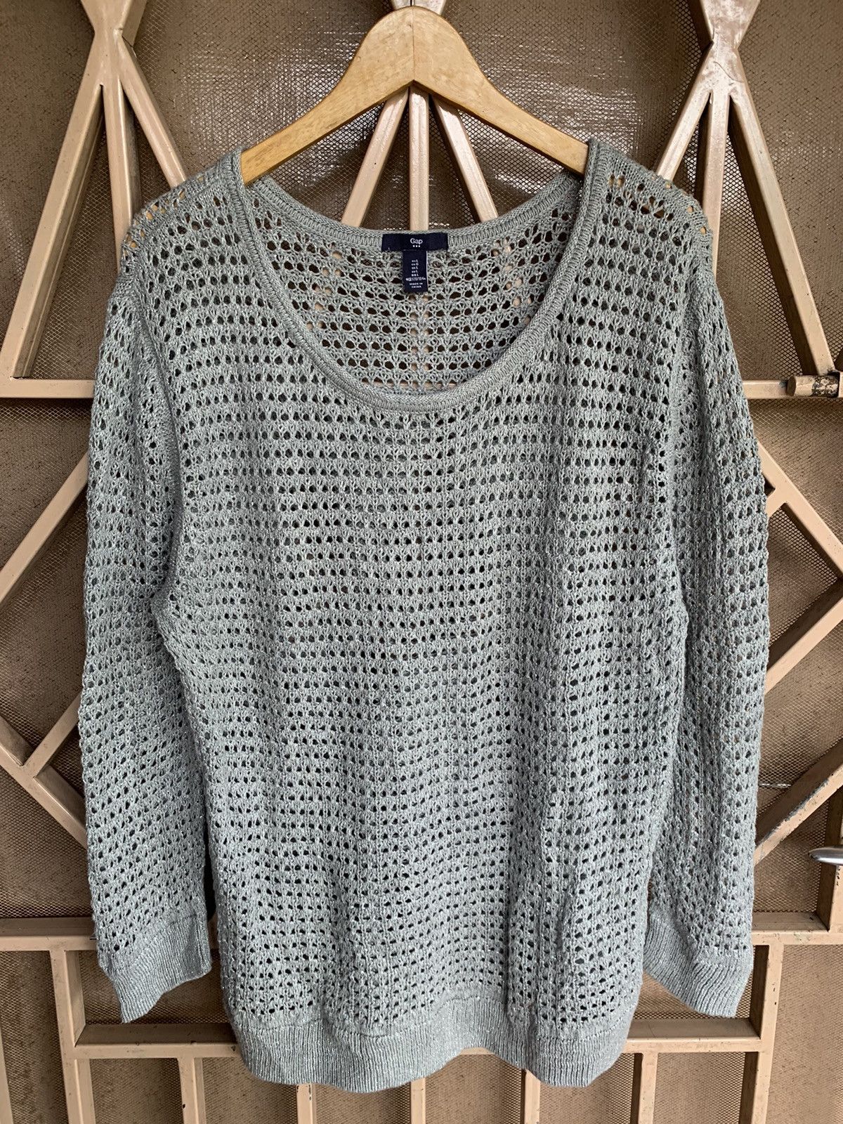 20471120 × Beauty Beast GAP - Open Knitted Grunge Mesh Top Size US L / EU 52-54 / 3 - 1 Thumbnail