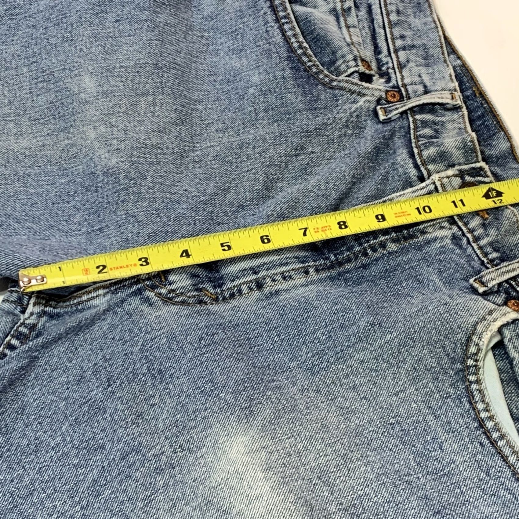 Levi's VINTAGE Levi's 550 Jeans Distressed Faded USA 34x33 Relaxed Fit Denim Blue Mens Jeans Size US 34 / EU 50 - 7 Thumbnail
