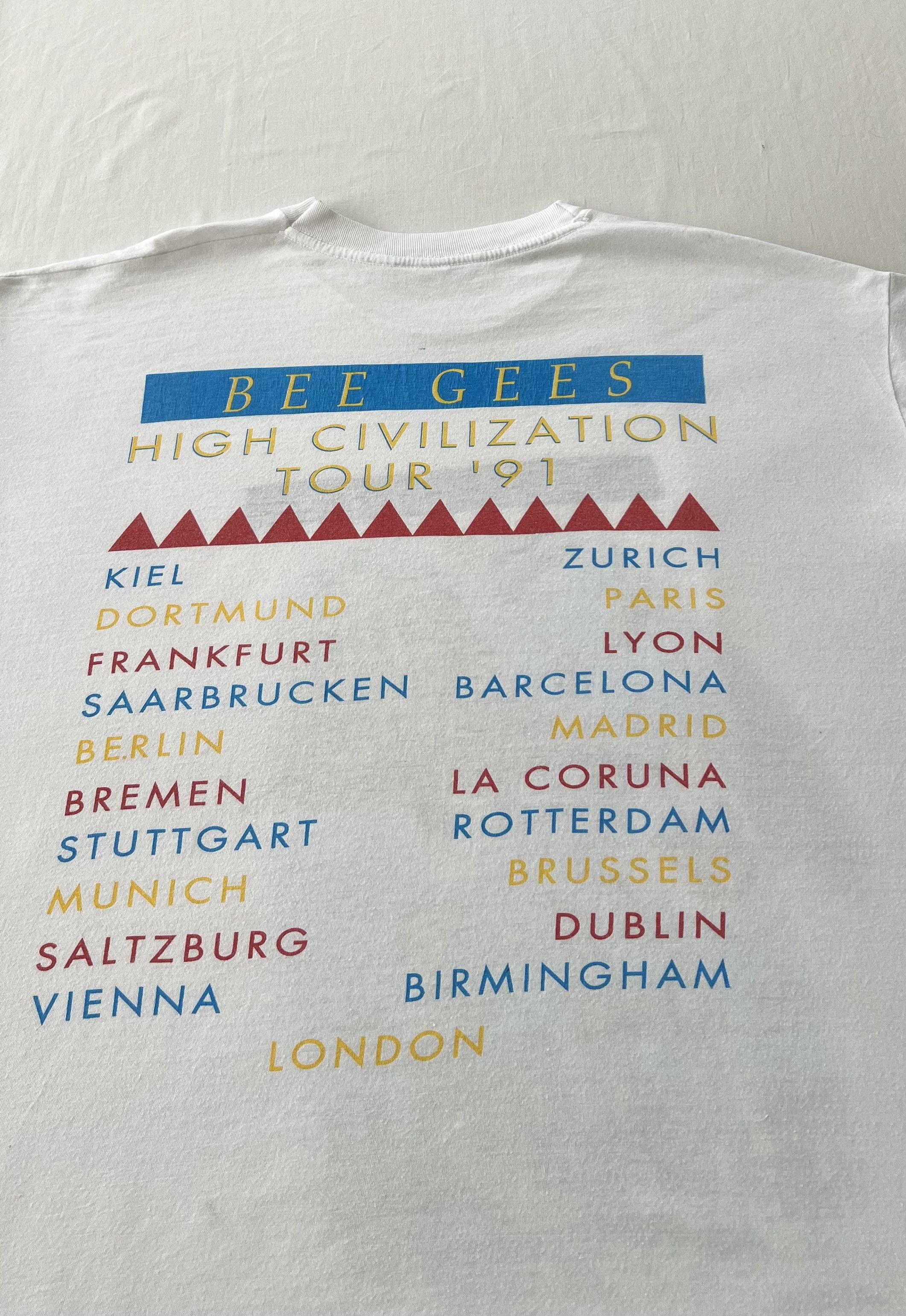 Band Tees Vintage 1991 Bee Gees High Civilization Promo White T-shirt Size US XL / EU 56 / 4 - 16 Thumbnail