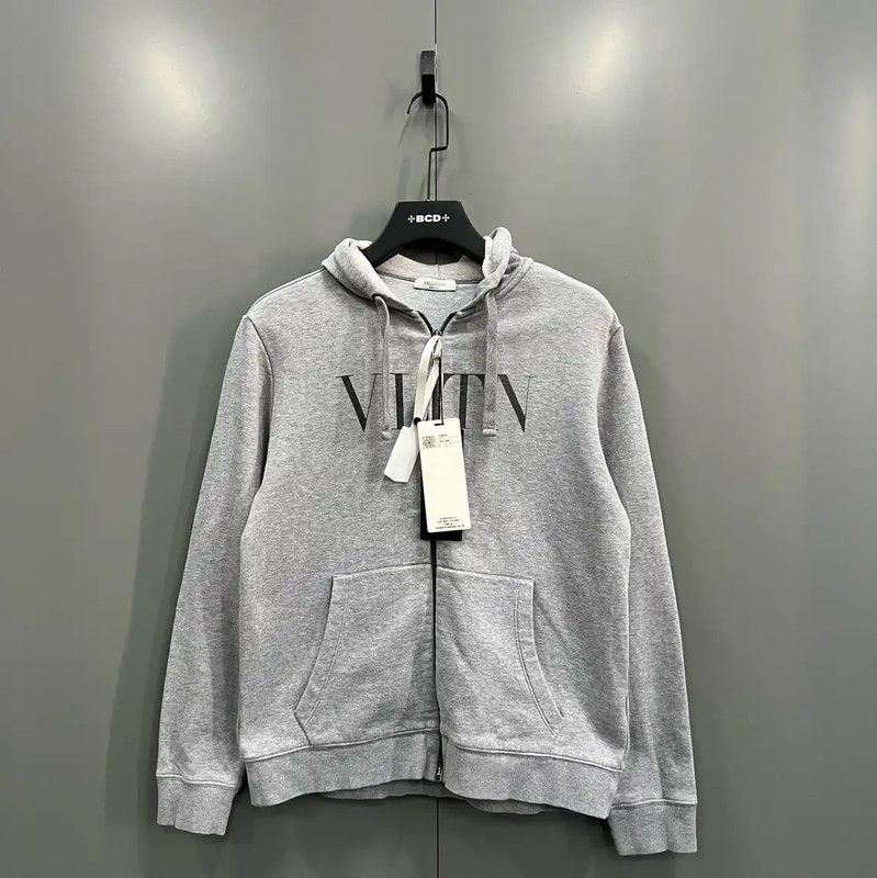 Valentino Valentino Gray Cotton Women's Jacket 0089 Size XS / US 0-2 / IT 36-38 - 1 Thumbnail