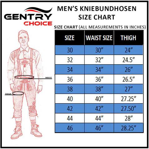 Other Men's Lederhosen Knee-length Brown Bundhosen "Helmut" Size US 36 / EU 52 - 7 Thumbnail