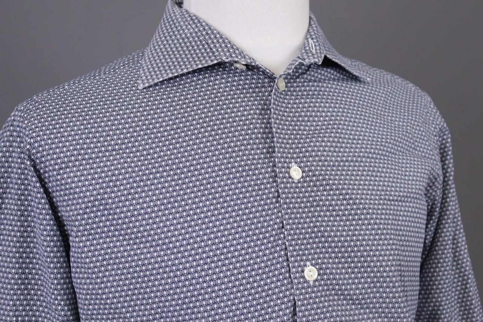 Eton Eton Slim Fit Luxury Printed Poplin Dress Shirt Size 42 16.5 Size US M / EU 48-50 / 2 - 8 Thumbnail
