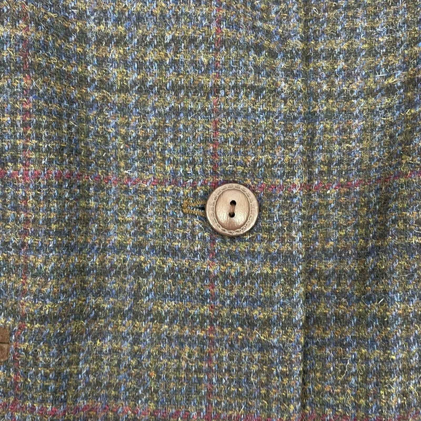 Express Express Suede Collar Wool Plaid Blazer Jacket Suede Size L Size L / US 10 / IT 46 - 11 Thumbnail
