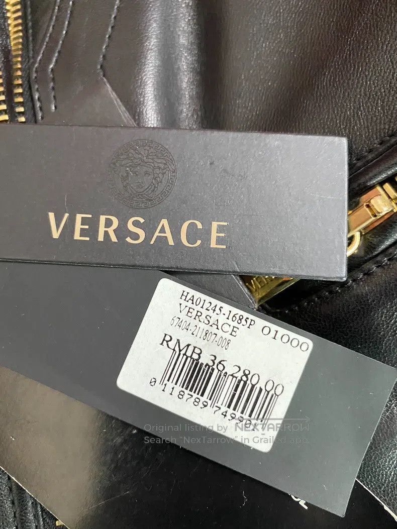 Versace Versace Main line locomotive leather clothestle padded jac Size US M / EU 48-50 / 2 - 4 Thumbnail