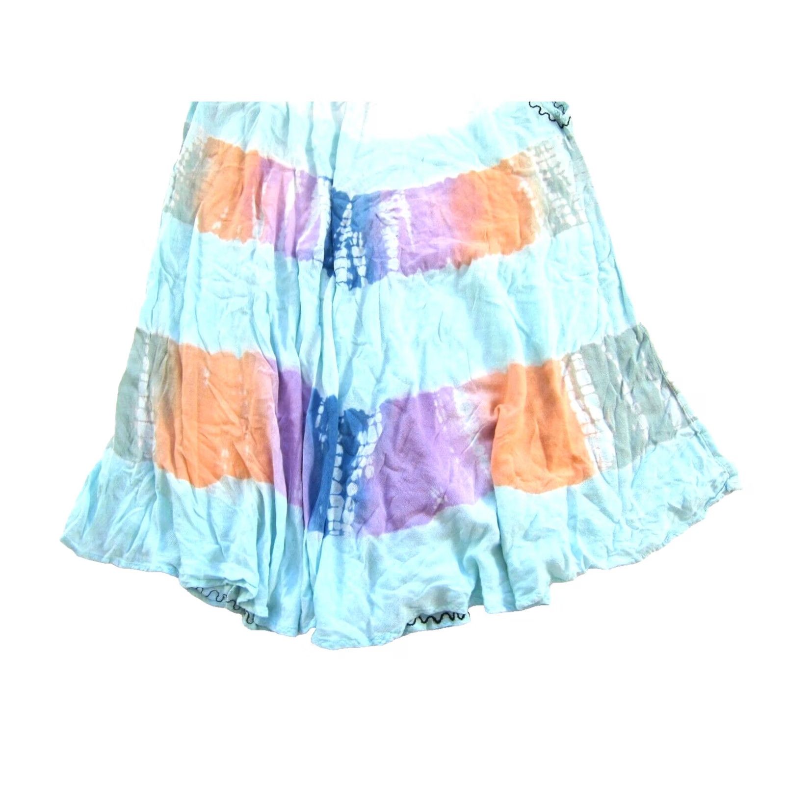 Vintage VINTAGE Shoreline Dress Tank Tunic Shirt Sun Midi Tie Dye Beach Blue Purple Orange M-L Womens Size M / US 6-8 / IT 42-44 - 6 Thumbnail