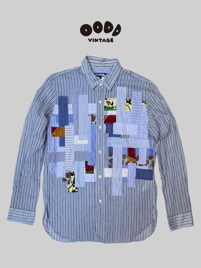 Junya Watanabe Junya Watanabe 16SS Patchwork Shirt Size M / US 6-8 / IT 42-44 - 1 Thumbnail