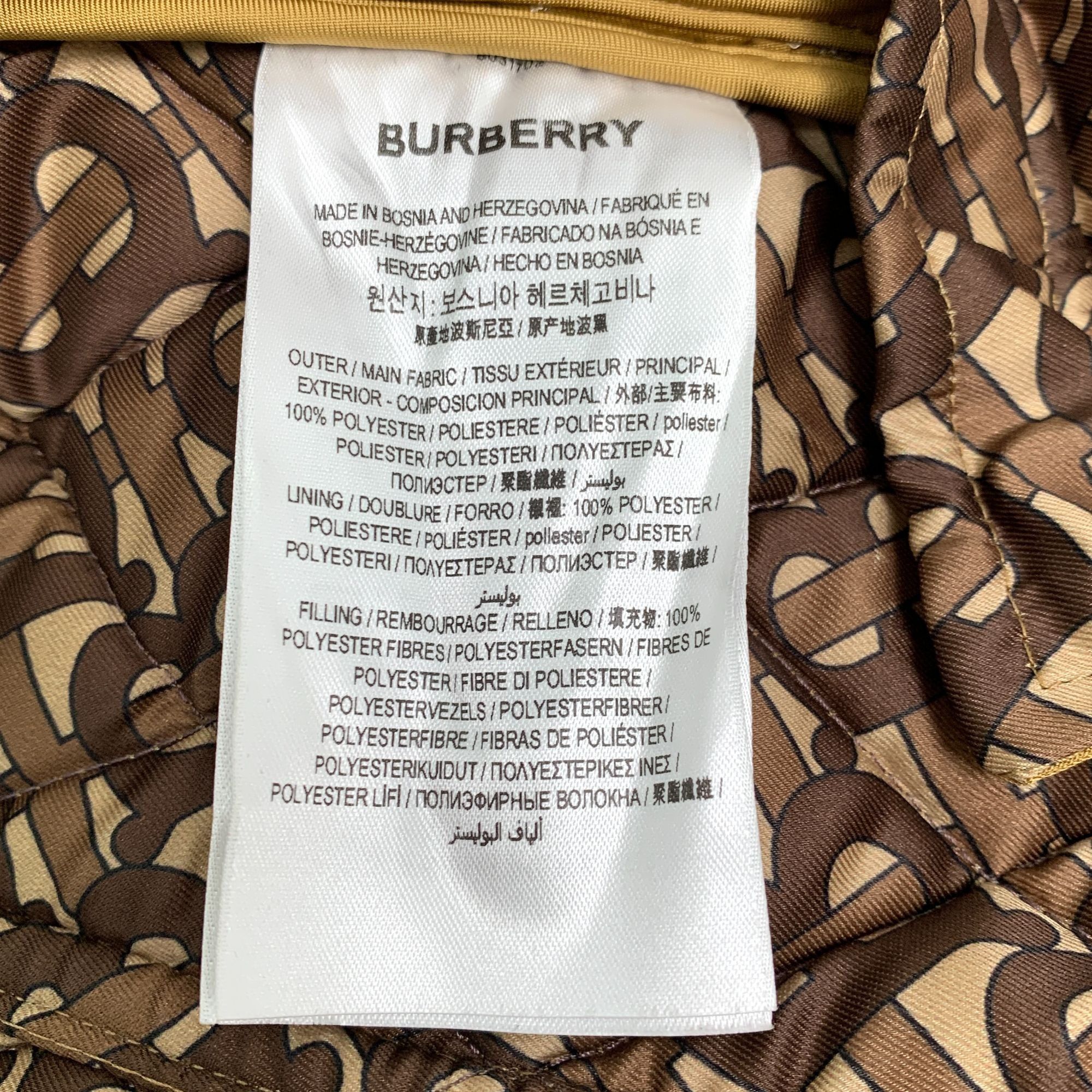 Burberry Burberry Brown Diamond Check Pattern Collar Waist-Tie Cotton Size XS / US 0-2 / IT 36-38 - 4 Thumbnail