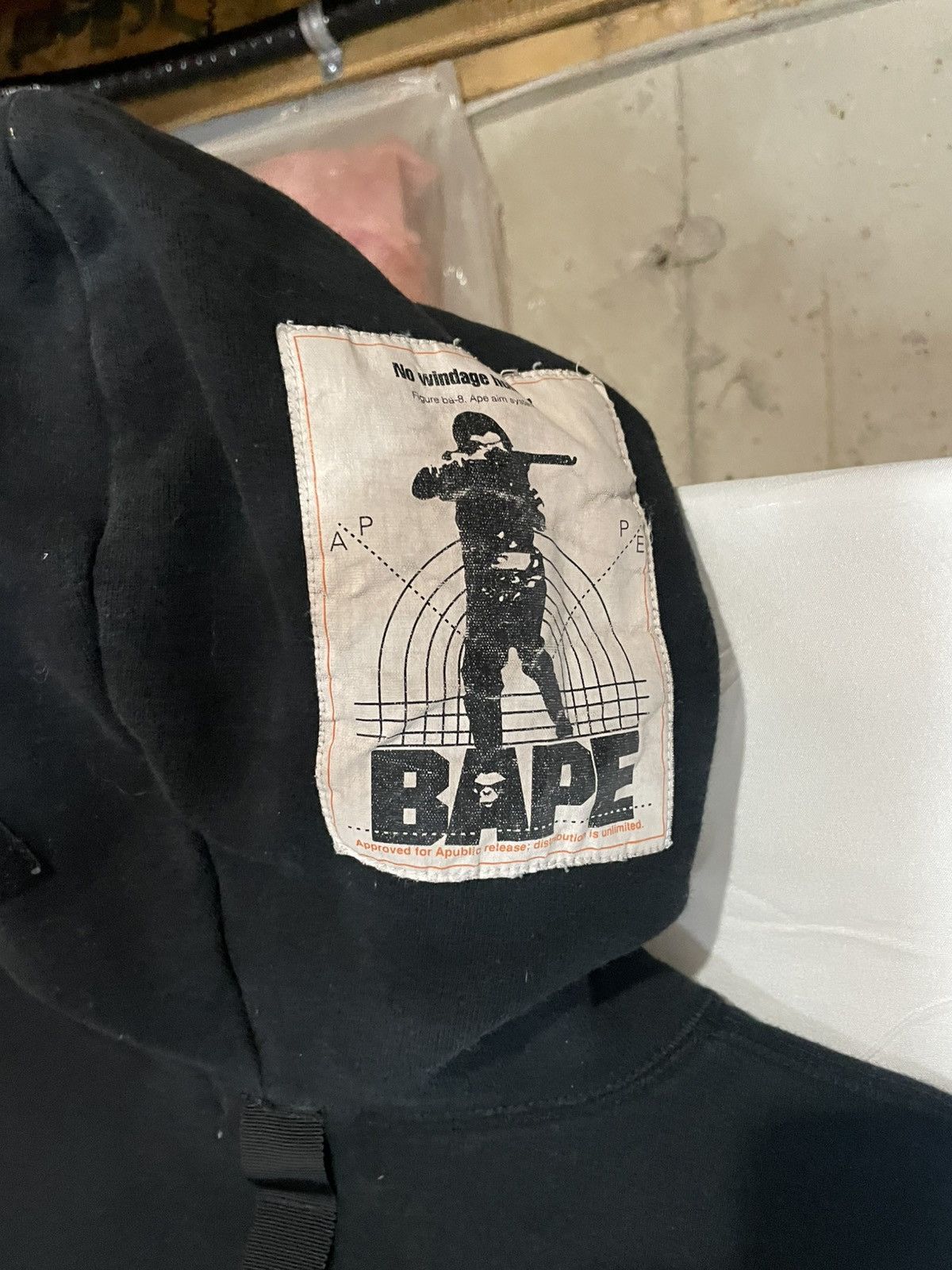 Bape *Rare* Bape Military Black/White Shark Full Zip Hoodie Army Size US L / EU 52-54 / 3 - 5 Thumbnail