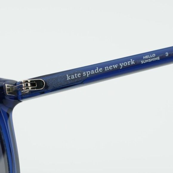 Kate Spade Kate Spade ALINA/F/S 0PJP IR Sunglasses Blue Cat Eye Frame Size ONE SIZE - 3 Thumbnail