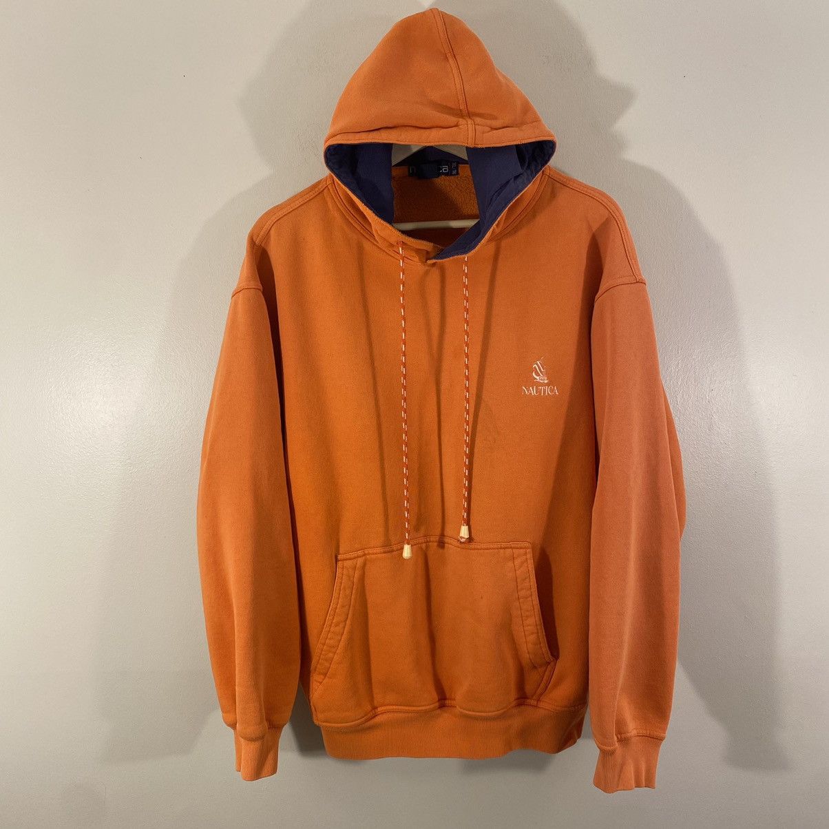 Nautica × Vintage Vintage 90s Nautica Hoodie Sweatshirt Large Size US L / EU 52-54 / 3 - 1 Thumbnail