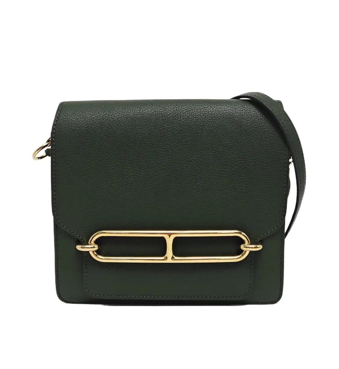 Hermes Hermes Roulis 18 Bangladesh green Evercolor cowhide leather Roulis shoulder bag Size ONE SIZE - 1 Thumbnail