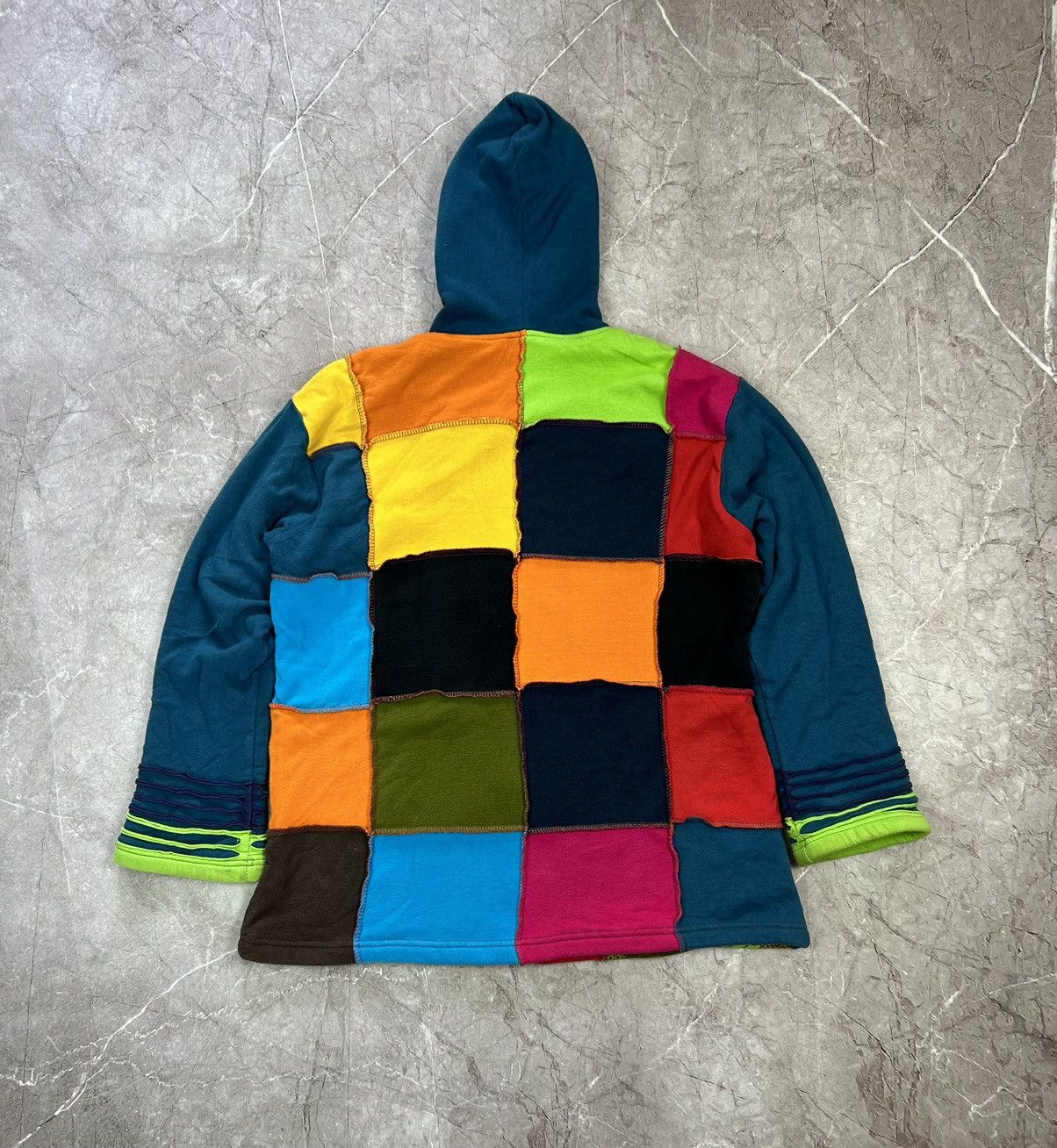 Japanese Brand × Vintage Vintage patchwork jacket made in Nepal Size US L / EU 52-54 / 3 - 4 Thumbnail