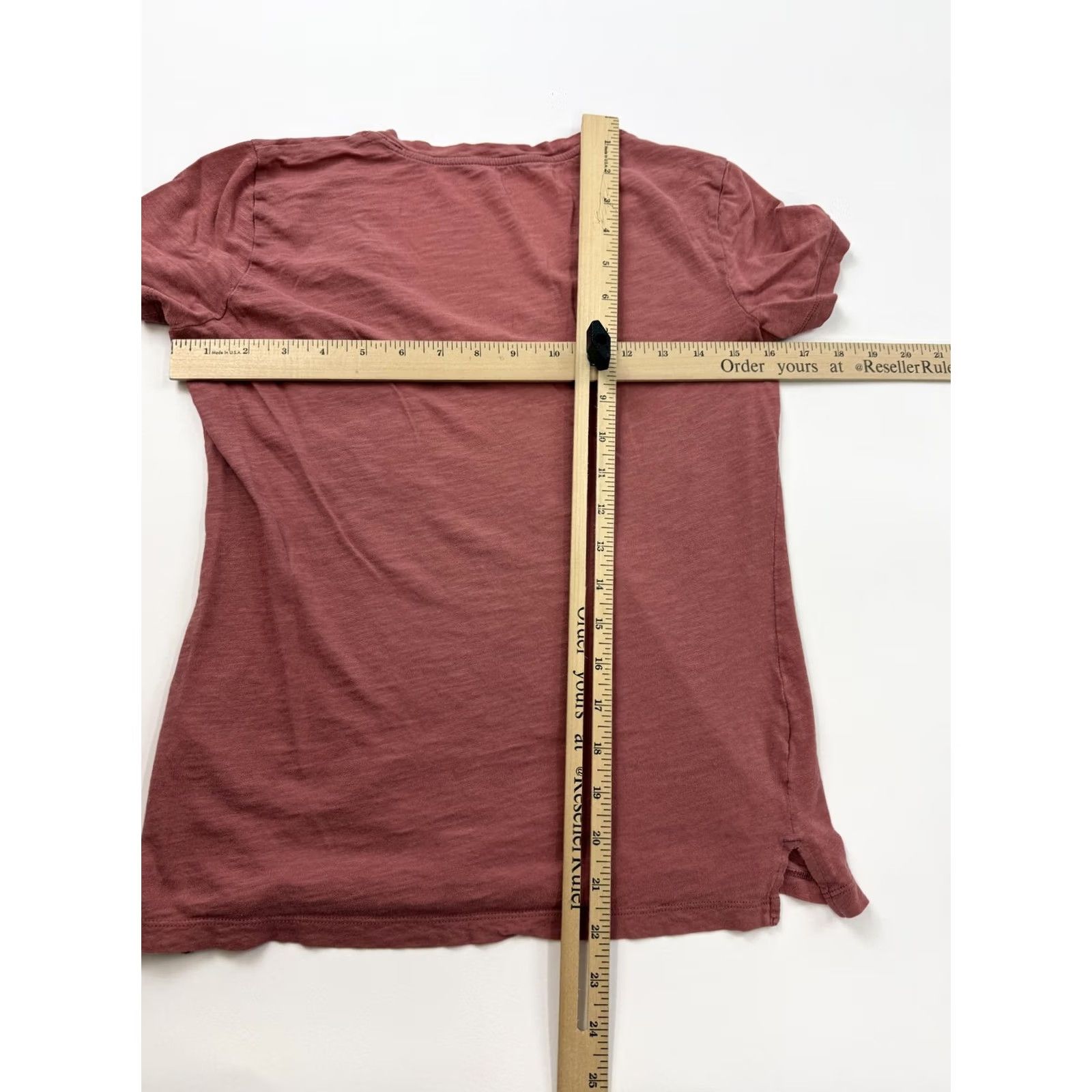 Madewell Madewell Shirt Womens XS Pink V-Neck Short Sleeve Slub Pocket Basic Tee Top Size XS / US 0-2 / IT 36-38 - 6 Thumbnail