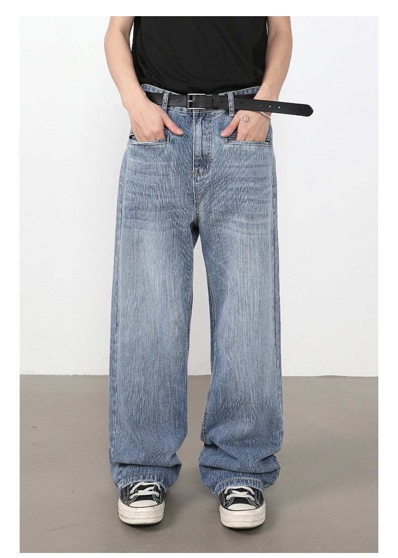 Japanese Brand Men's American Retro Loose-Fit Slub Denim Jeans Size US 32 / EU 48 - 1 Thumbnail