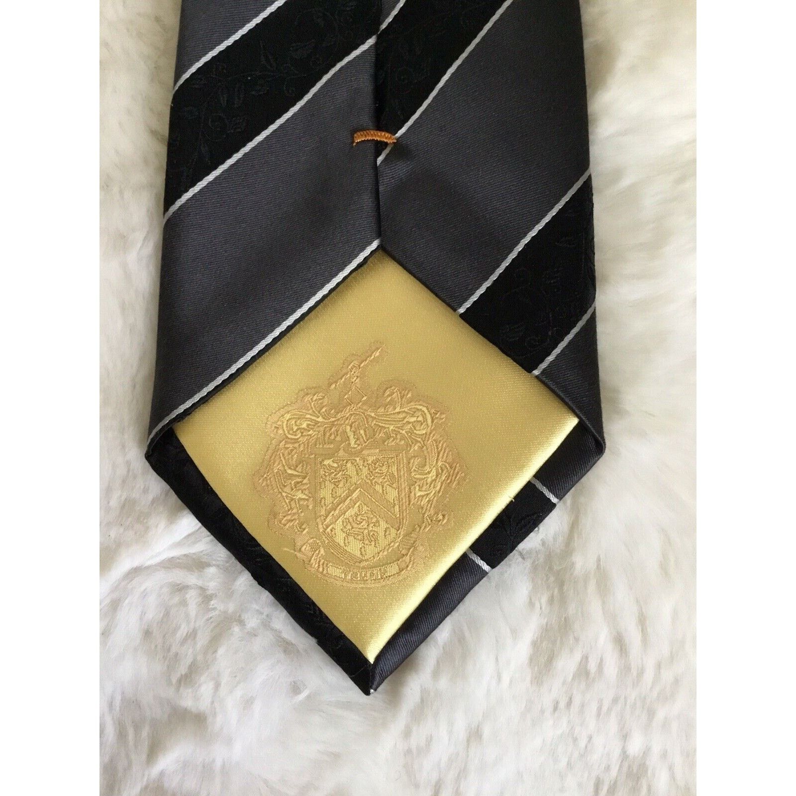 Donald Trump Donald Trump Signature Tie Gold Plate Name 100% Silk Size ONE SIZE - 5 Thumbnail