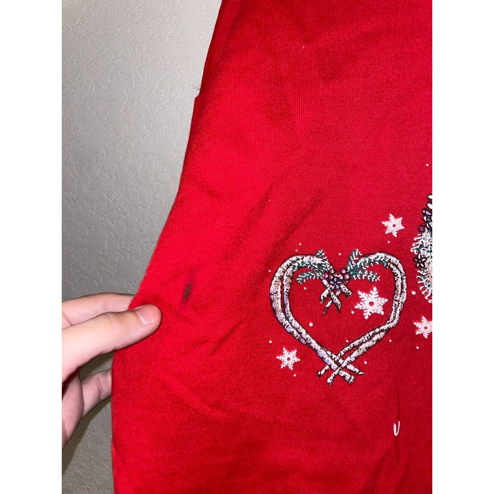 Jerzees Vintage Utah Sweatshirt CrewneckHear Love Red VTG 90s Large Size US L / EU 52-54 / 3 - 6 Thumbnail