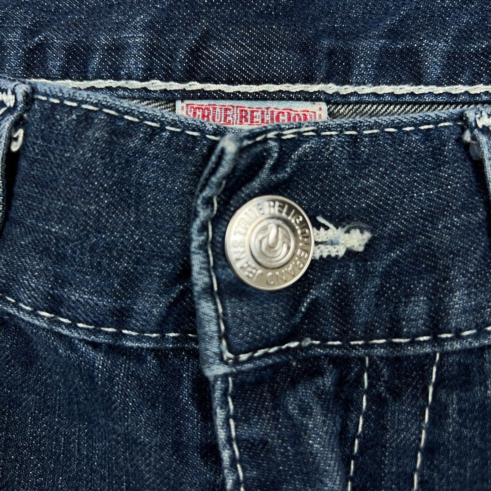 True Religion × Vintage True Religion Jeans 36x31 Ricky Straight USA Denim Pants Size US 36 / EU 52 - 4 Thumbnail