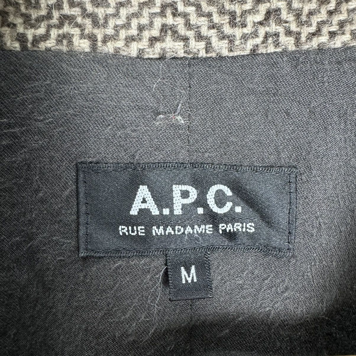 A.P.C. 🌟A.P.C RUE PARIS PETE HERRINGBONE LONG COAT JACKET Size US M / EU 48-50 / 2 - 10 Thumbnail
